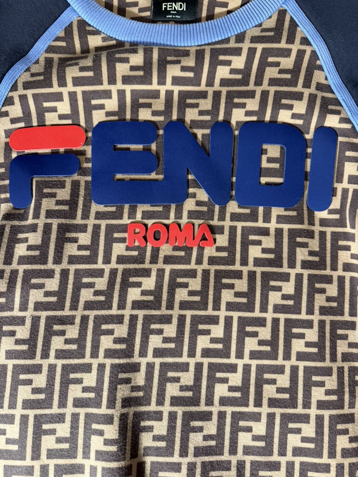 Fendi Fendi Roma FF Monogram Cotton Sweatshirt Size US L / EU 52-54 / 3 - 2 Thumbnail