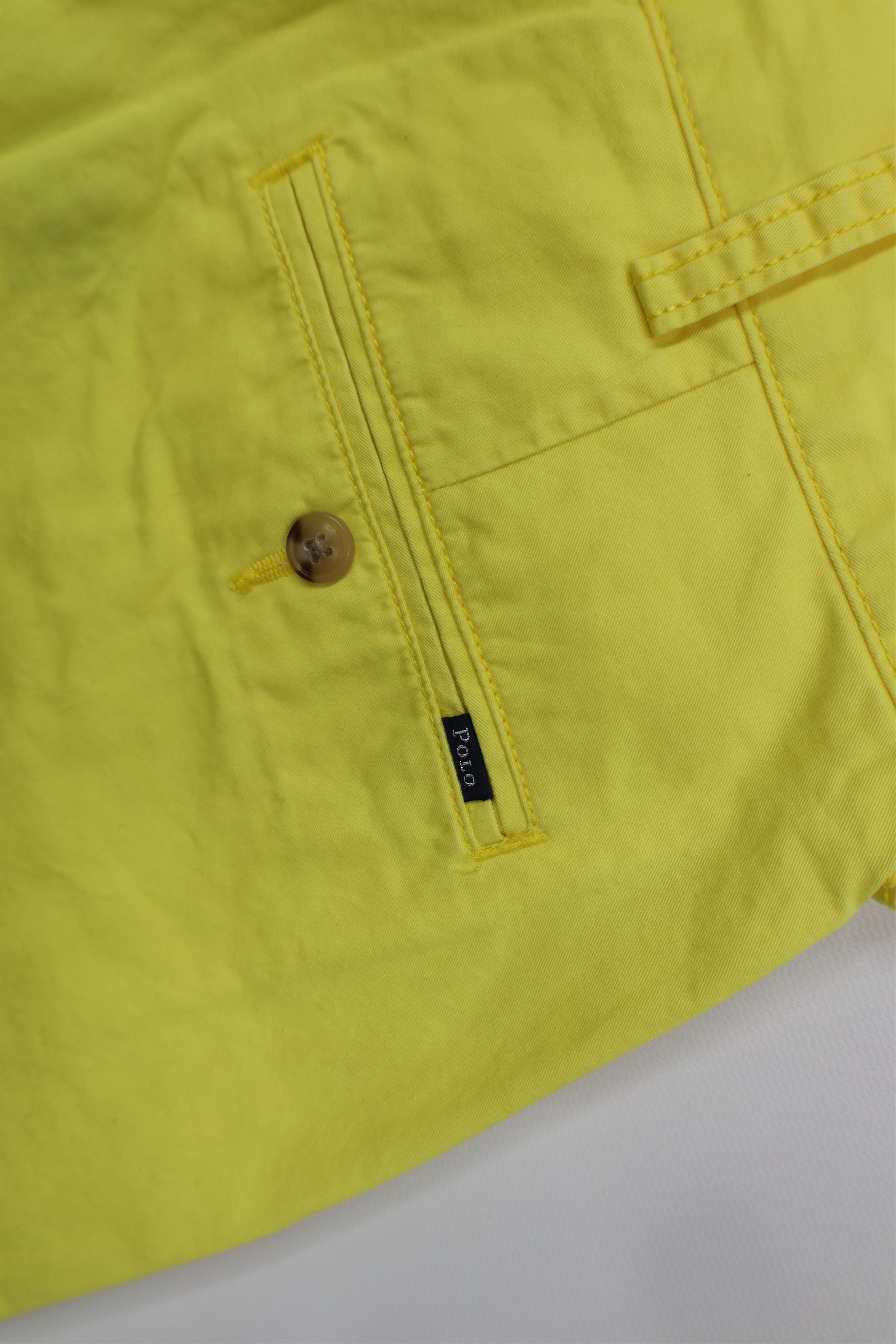 Ralph Lauren Vintage 90s Ralph Lauren Above Knee Chino Golf Shorts Yellow Size US 30 / EU 46 - 14 Thumbnail
