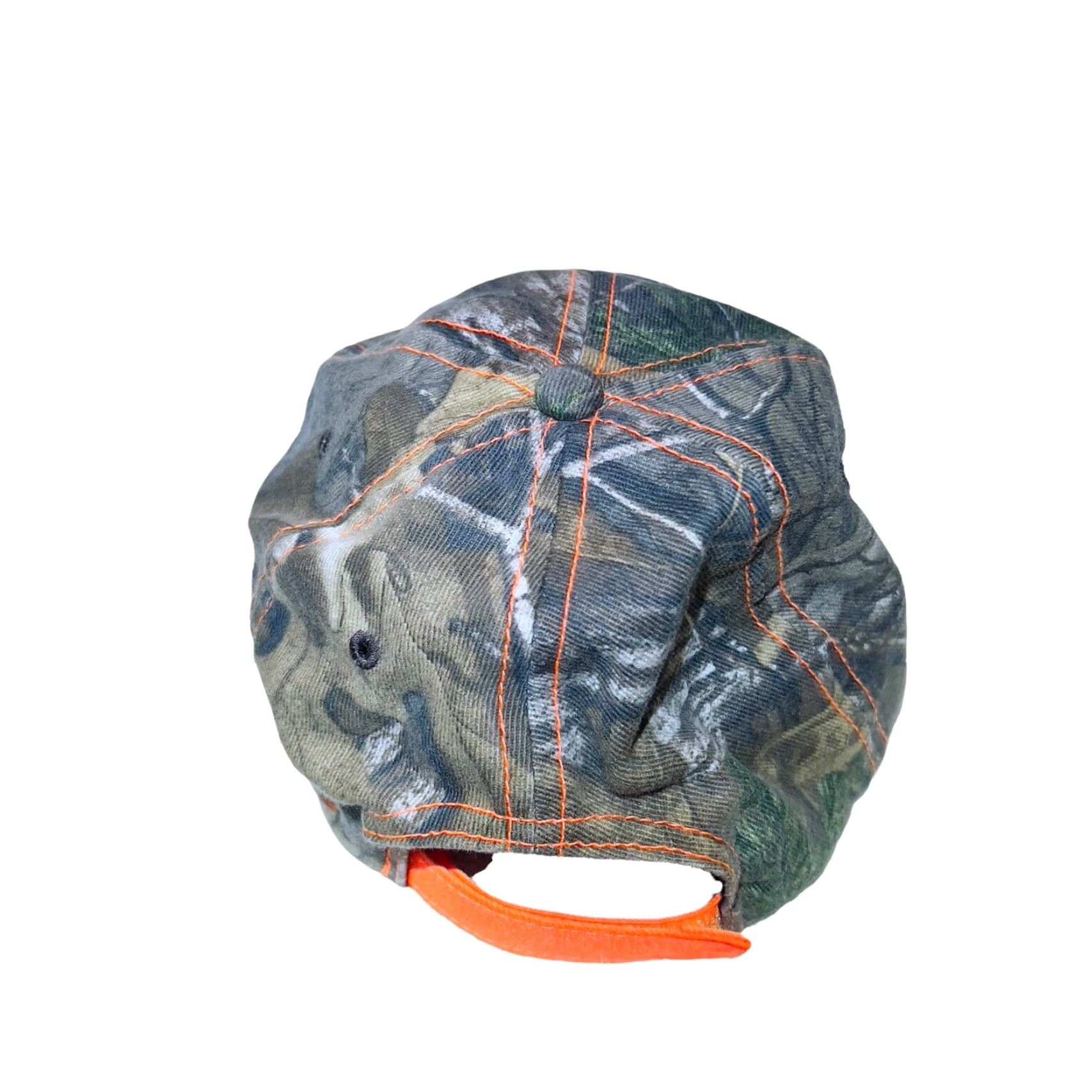 Vintage Academy Ltd Deer Head Camo Hat Mens Adjustable Strapback Cap Blaze Orange Size 44L - 7 Thumbnail