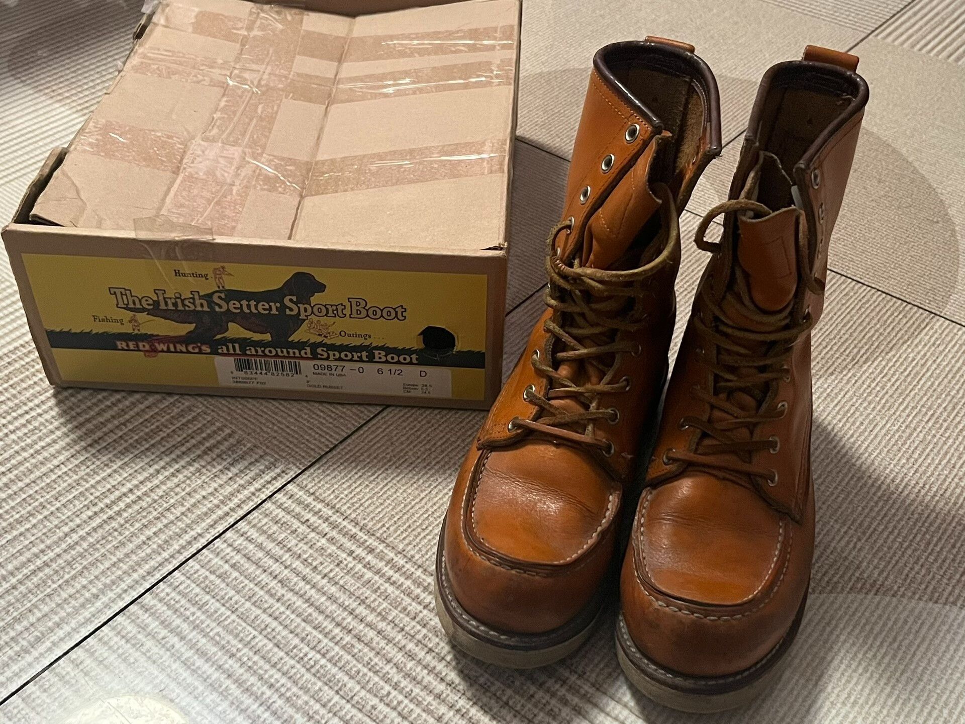 Red Wing redwing 9877 yellow dog boots for sale Size US 6.5 / EU 39-40 - 1 Thumbnail