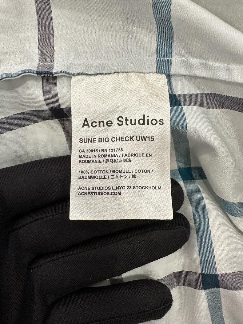 Acne Studios Acne Studios Classic white and green checkered men's shirt Size US S / EU 44-46 / 1 - 5 Thumbnail