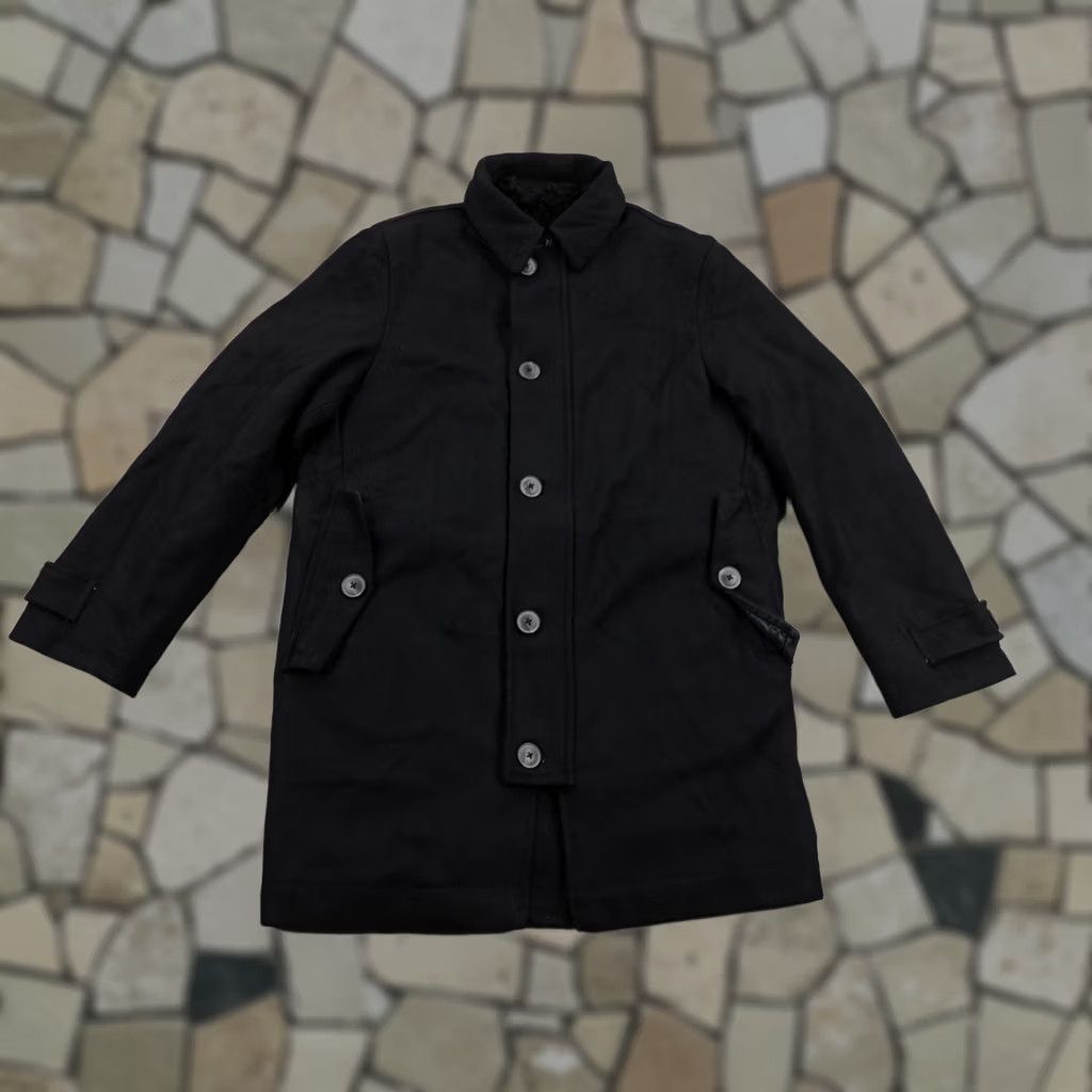 Gap VINTAGE Gap Jacket Mens Small Black Wool Blend Car Coat Quilted Zip Button Up Overcoat Negro Size US S / EU 44-46 / 1 - 1 Thumbnail