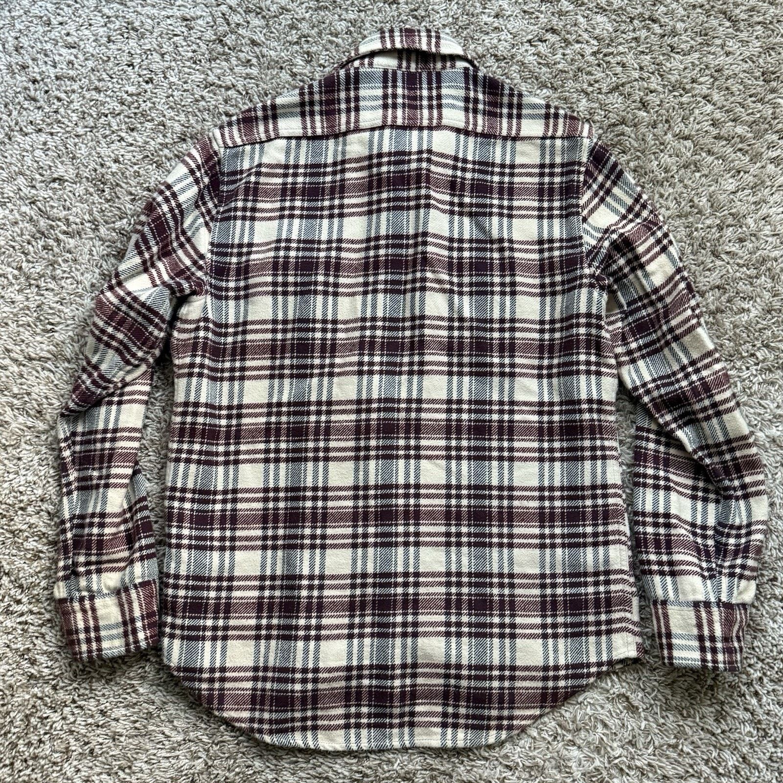 Taylor Stitch Taylor Stitch Shirt Red Crater Flannel Ivory Plaid Size M 40 Size US M / EU 48-50 / 2 - 5 Thumbnail