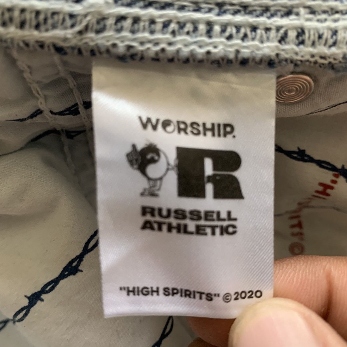 Russell Athletic WORSHIP SUPPLY X RUSSELL ATHLETIC DENIM CARPENTER PANTS Size US 30 / EU 46 - 7 Thumbnail
