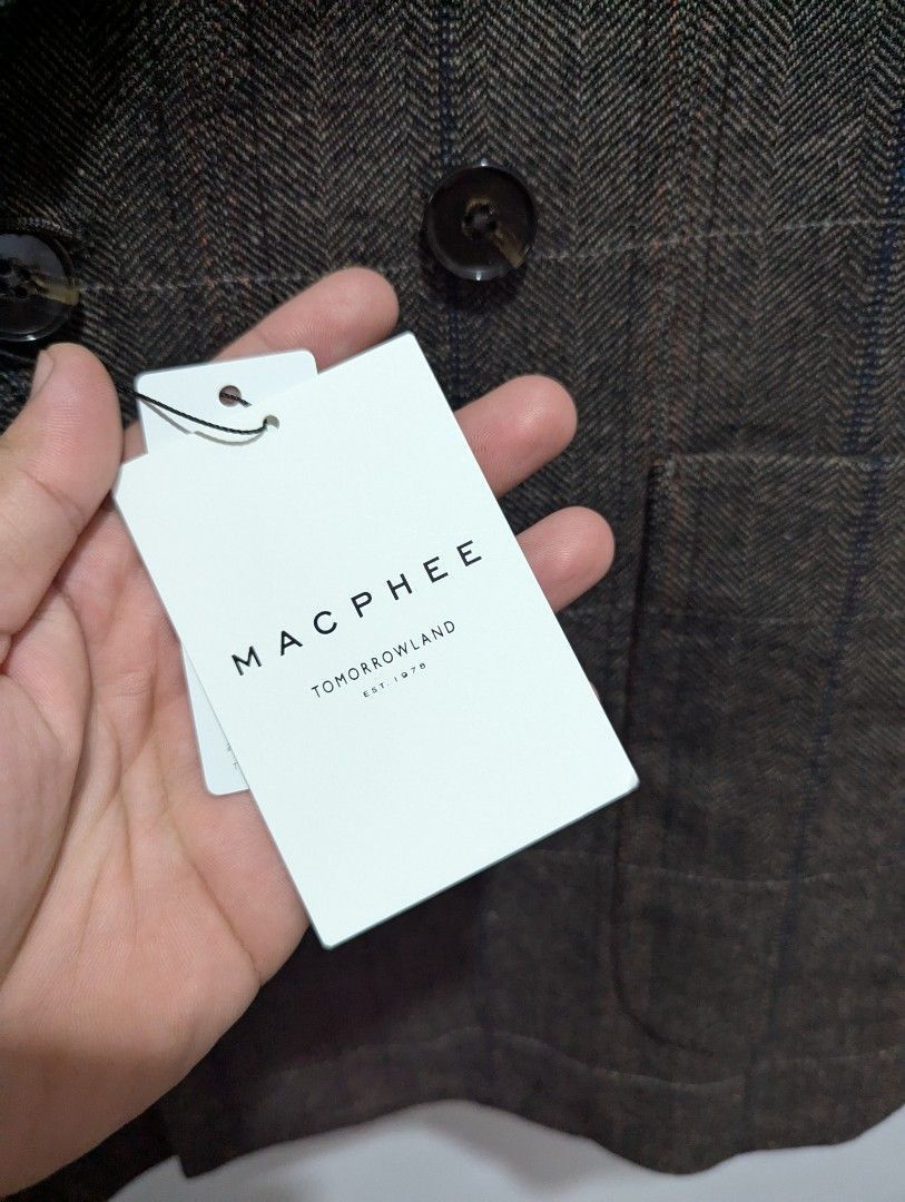Tomorrowland Macphee Japan Vintage Tweed Double-Breasted Jacket Size S / US 4 / IT 40 - 4 Thumbnail