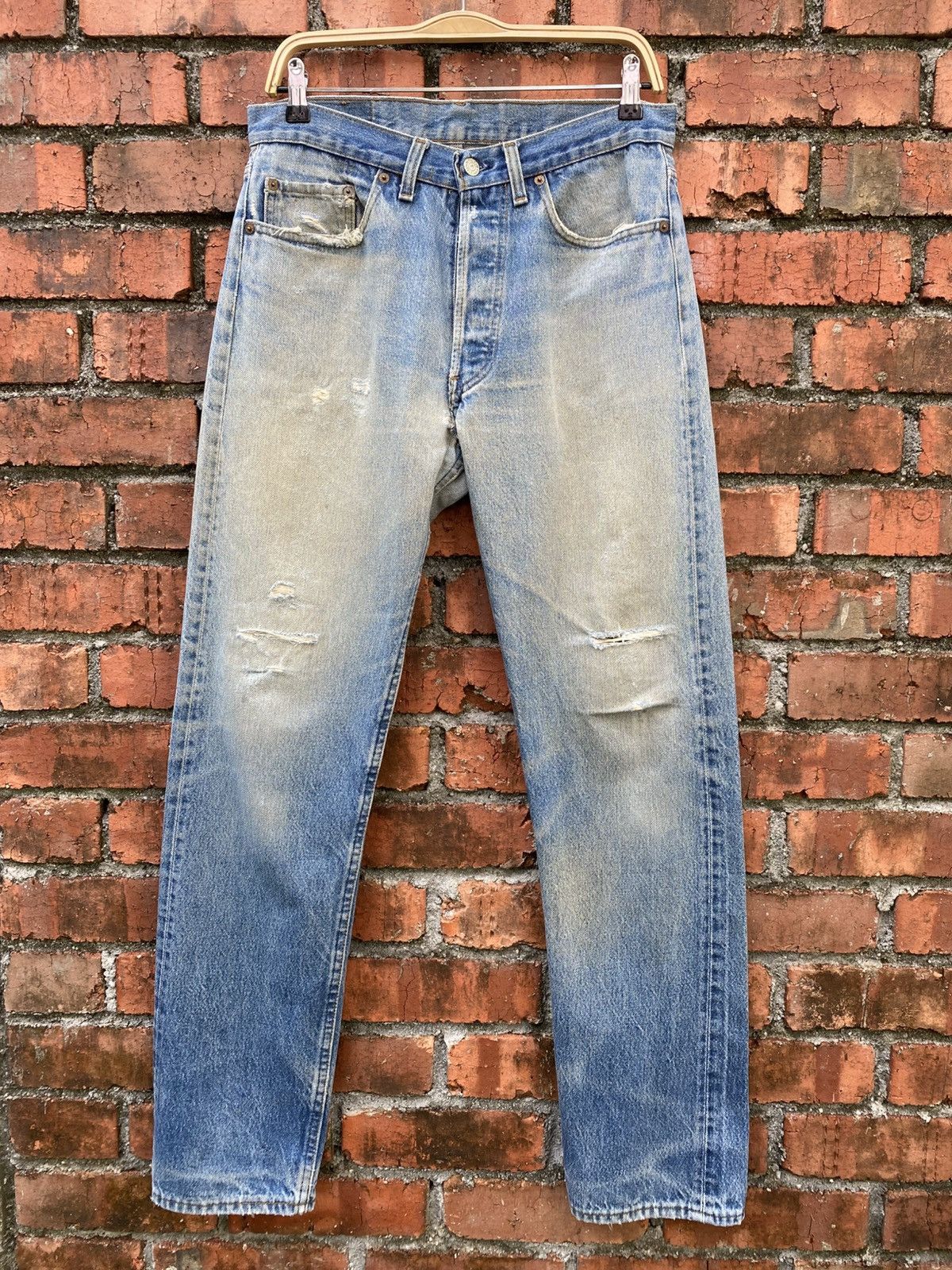 Levi's Vintage Clothing W32x32 Vintage levi's 501 distressed made in USA Size US 32 / EU 48 - 1 Thumbnail