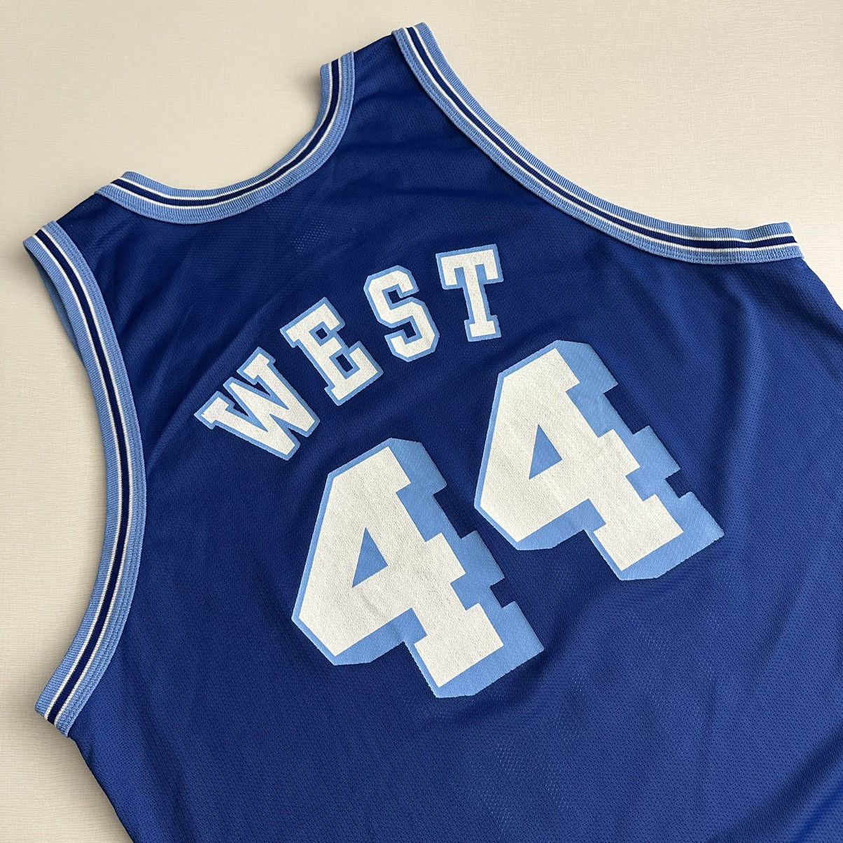 Champion × Vintage 90s Jerry West LA Lakers NBA 50th Anniversary Blue 48/XL Size US XL / EU 56 / 4 - 9 Thumbnail