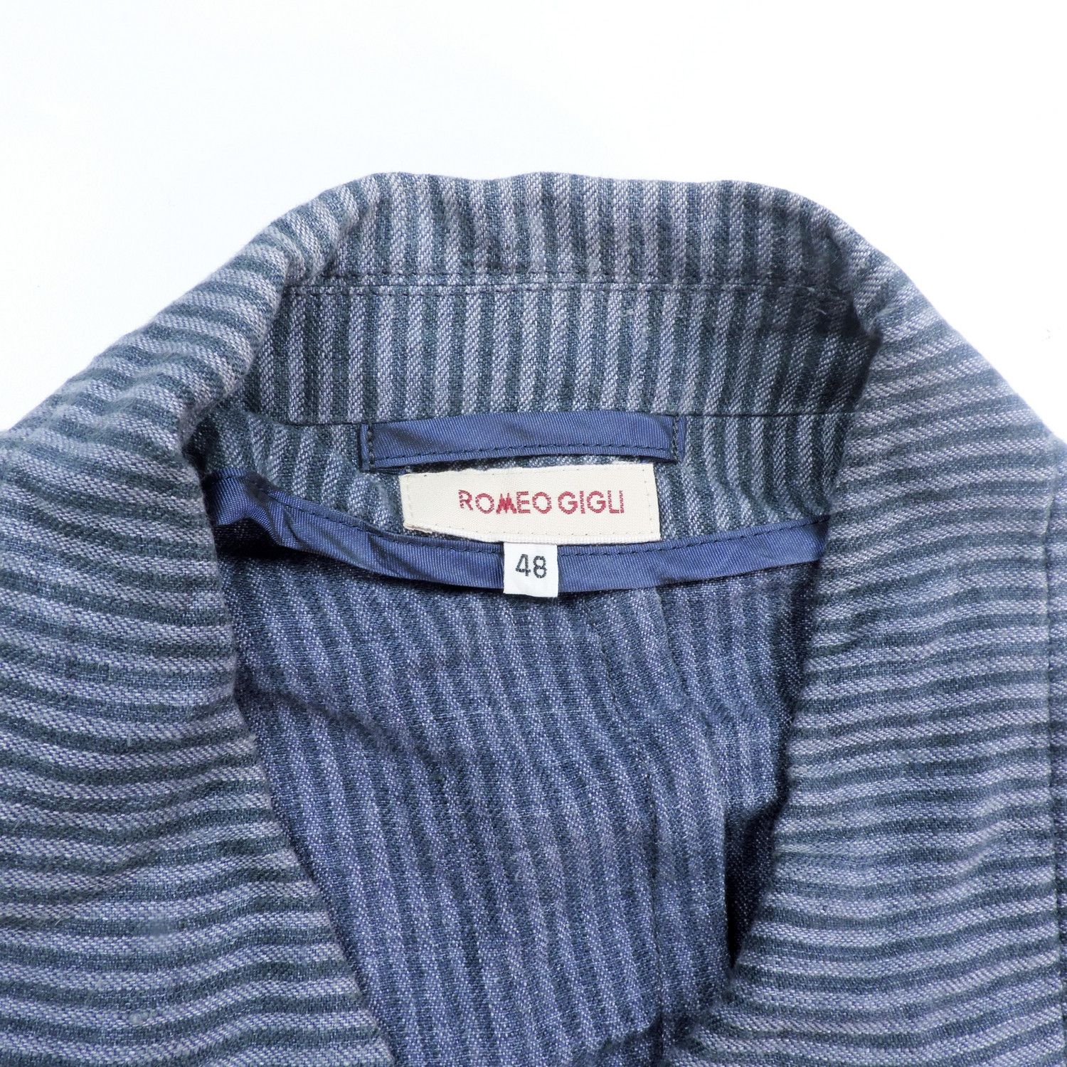 Romeo Gigli ROMEO GIGLI WABASH STRIPED DENIM VEST Size US L / EU 52-54 / 3 - 3 Thumbnail