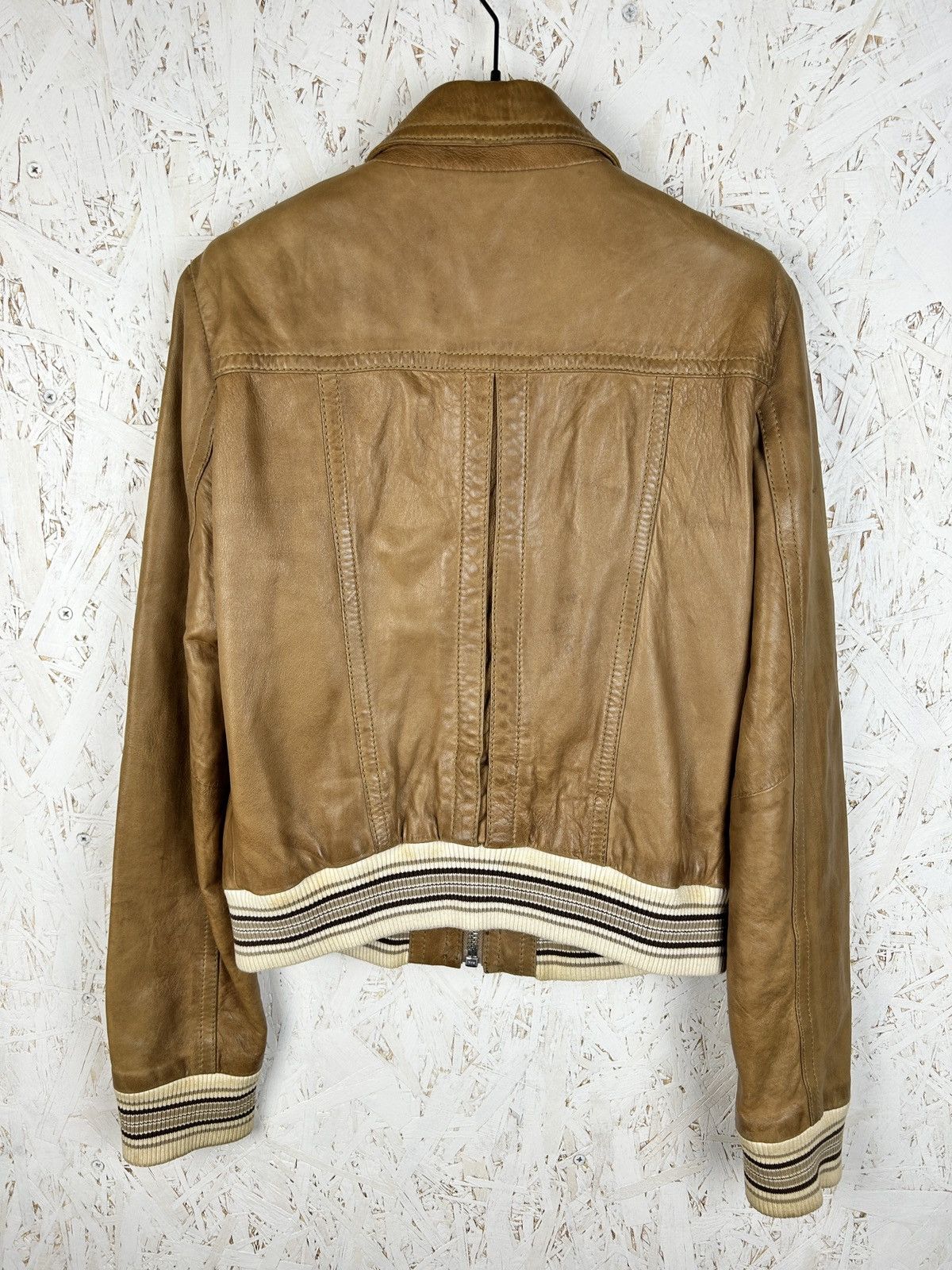 Dolce & Gabbana Vintage Dolce & Gabbana Brown Leather Aviator Bomber Jacket Size M / US 6-8 / IT 42-44 - 7 Thumbnail