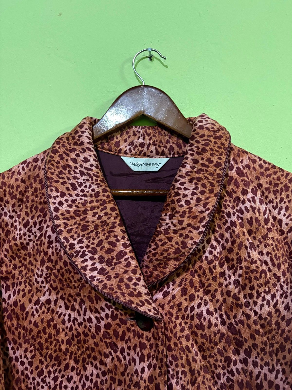 Yves Saint Laurent Yves Saint Laurent Long Jacket Design Leopard Design Size US M / EU 48-50 / 2 - 7 Thumbnail