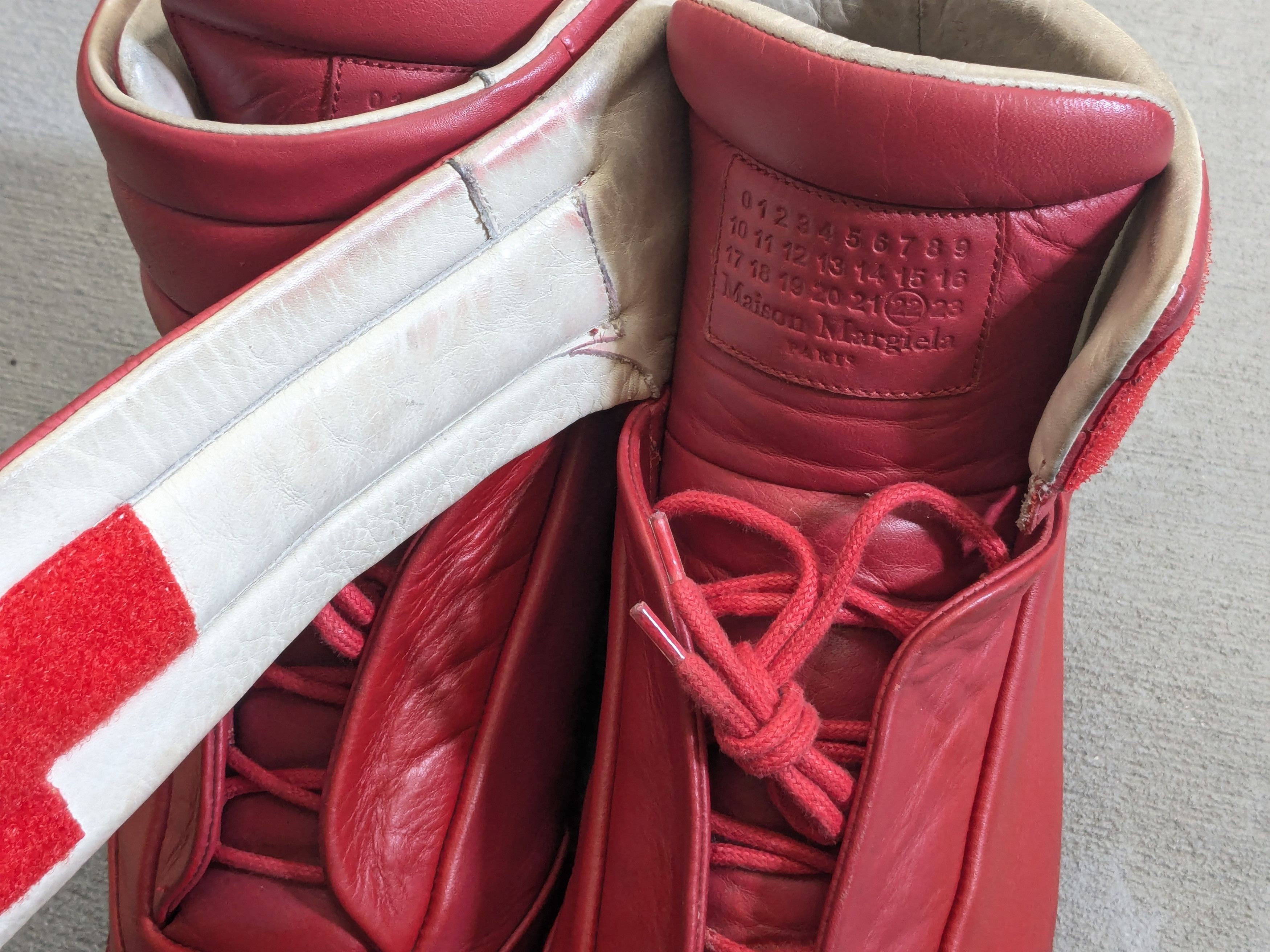 Maison Margiela Maison Margiela Future High Tops Red 9.5 42.5 High Leather Size US 9.5 / EU 42-43 - 3 Thumbnail