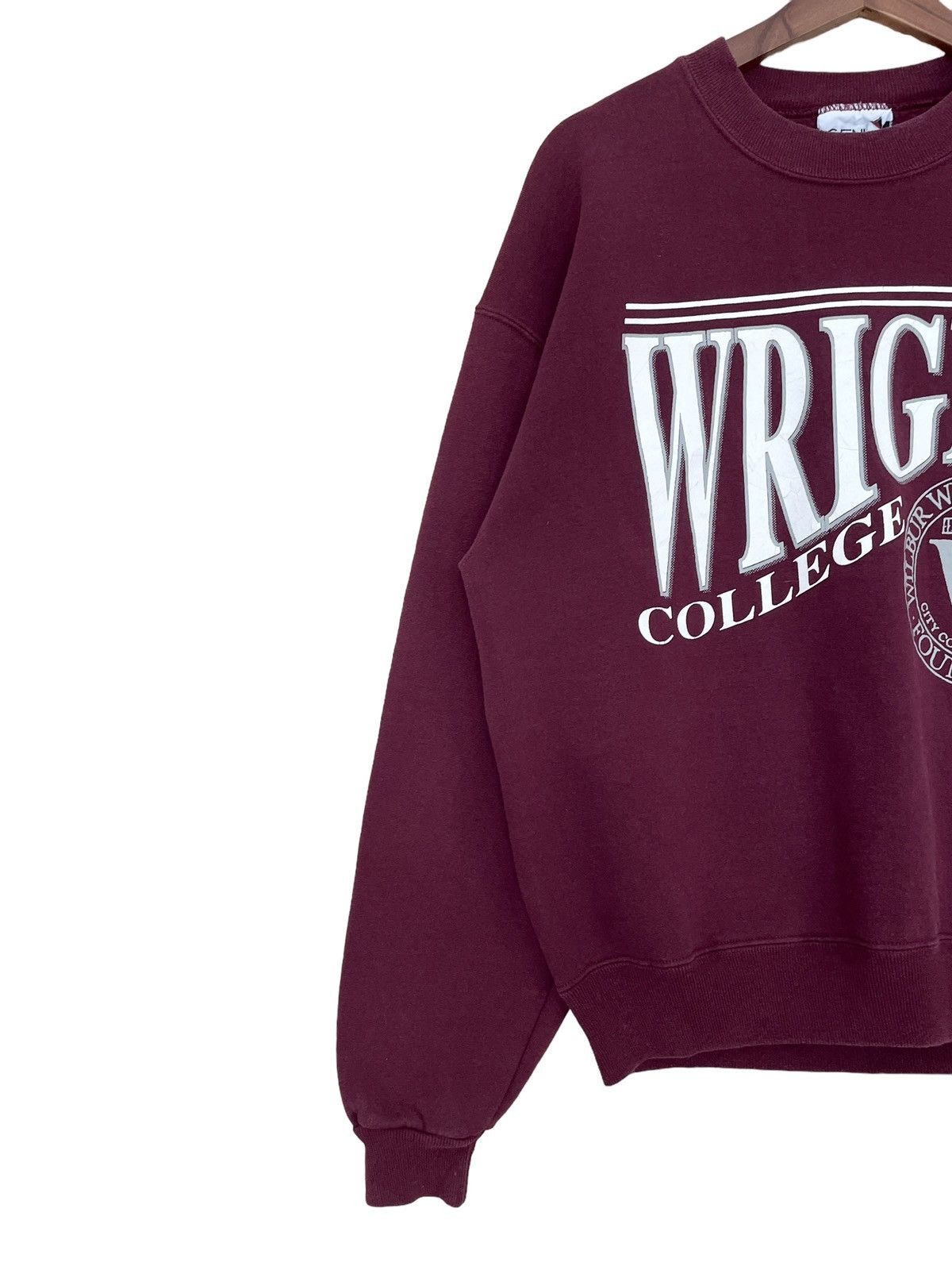 Vintage Vintage Wright College Sweatshirt 1990s Size US M / EU 48-50 / 2 - 3 Thumbnail