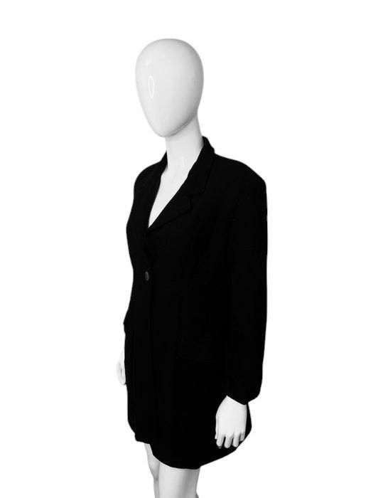 Dolce & Gabbana × Vintage Dolce & Gabbana Women's Black Coat – Made in Italy – Size M Size M / US 6-8 / IT 42-44 - 5 Thumbnail