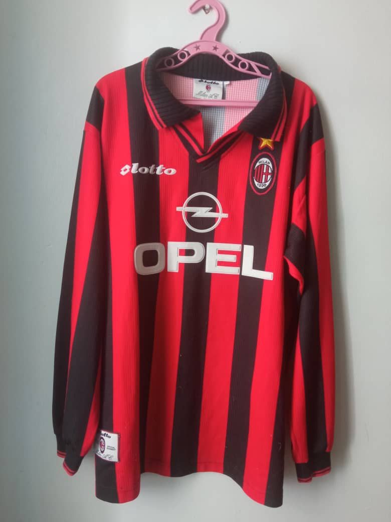 Lotto Sport 1997/1998AC Milan Lotto vintage longsleeve jersey t Size US L / EU 52-54 / 3 - 1 Thumbnail