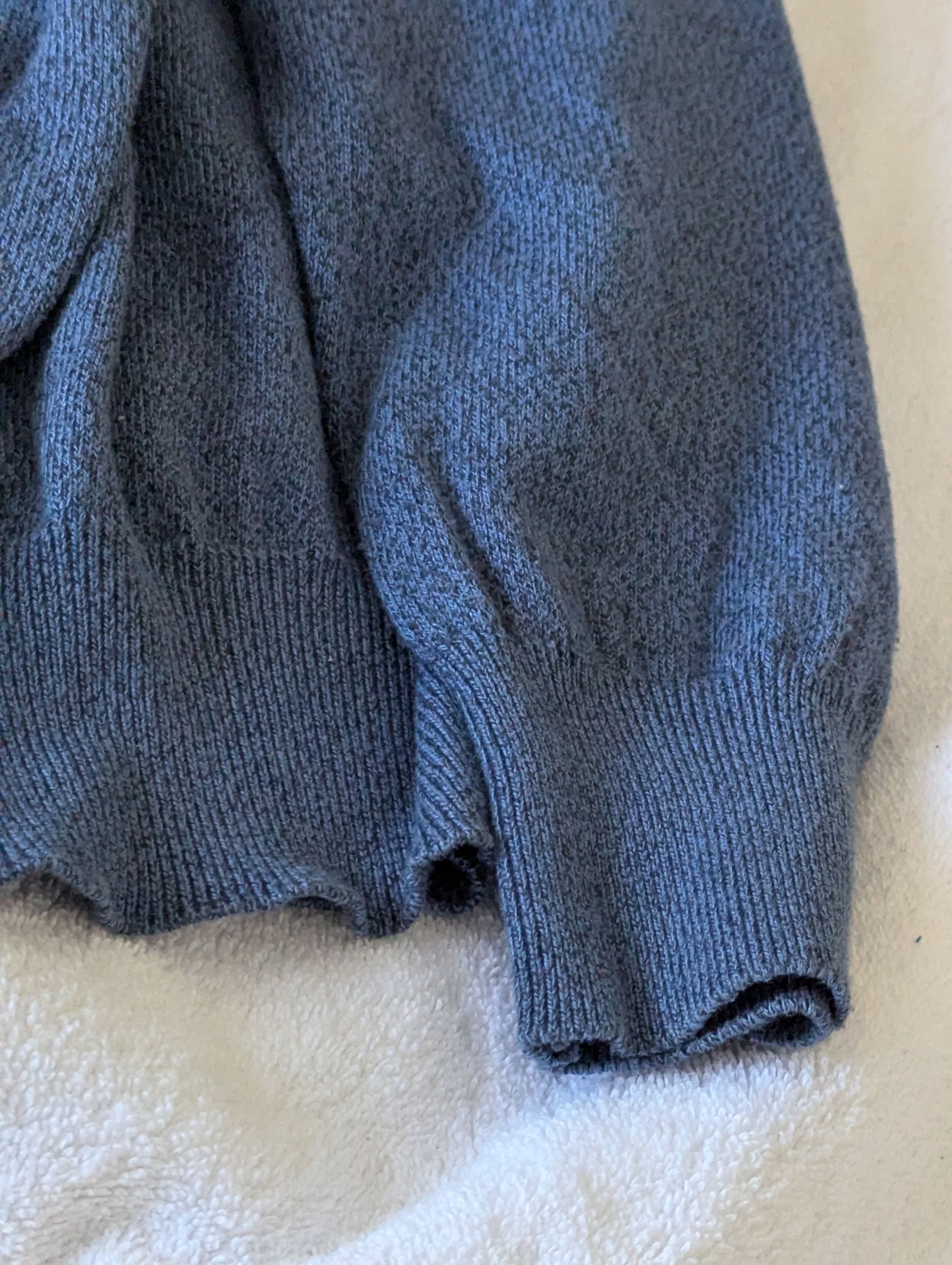 Pronto Uomo Cotton Blue Sweater by Pronto-Uomo Size US L / EU 52-54 / 3 - 3 Thumbnail