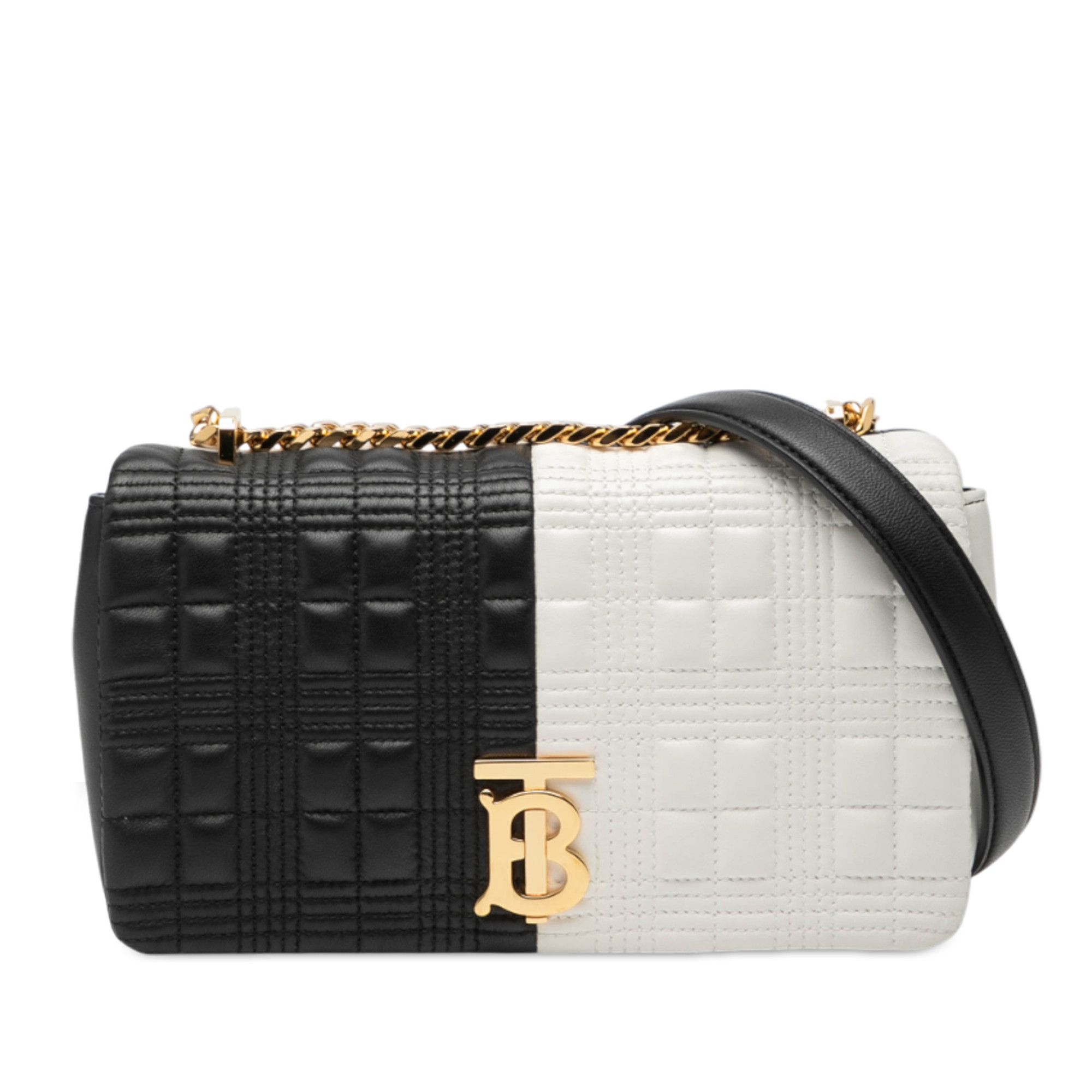 Burberry Burberry Small Bicolor Quilted Lambskin Lola Crossbody Size ONE SIZE - 1 Thumbnail