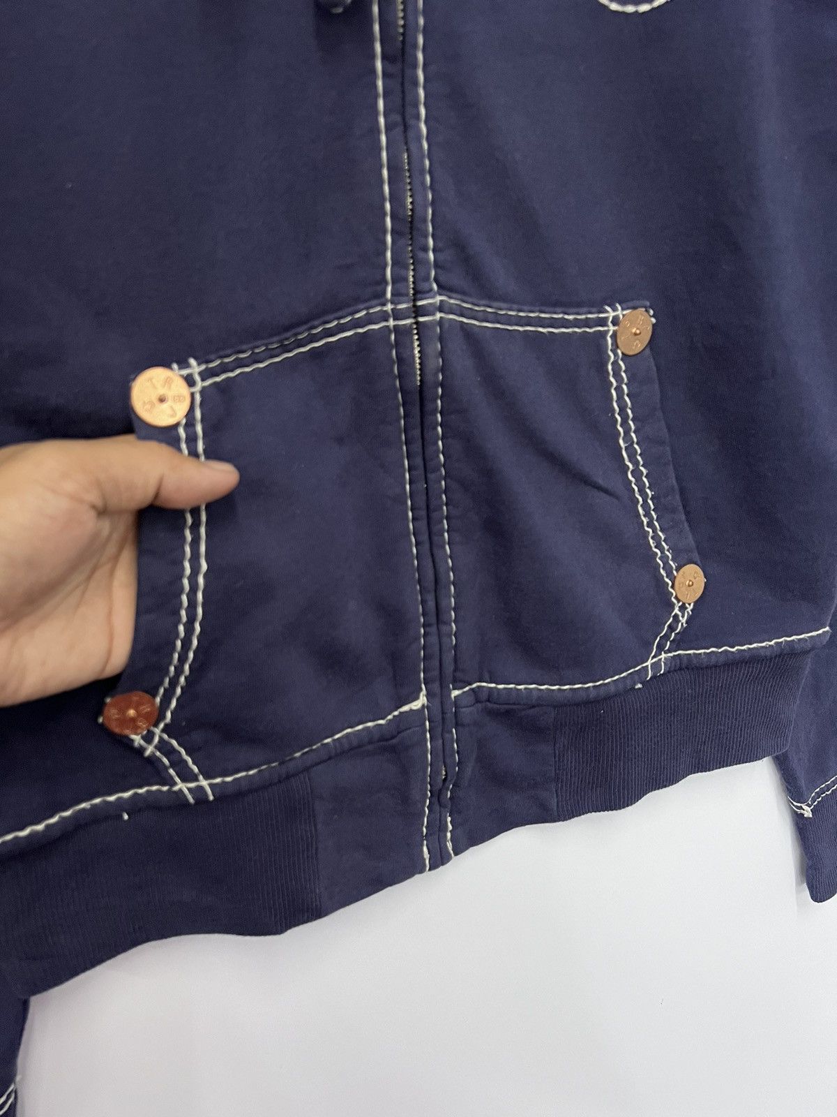 True Religion 🔥 True Religion indigo Hoodie Zipper Sweat Jacket - S Size US S / EU 44-46 / 1 - 5 Thumbnail