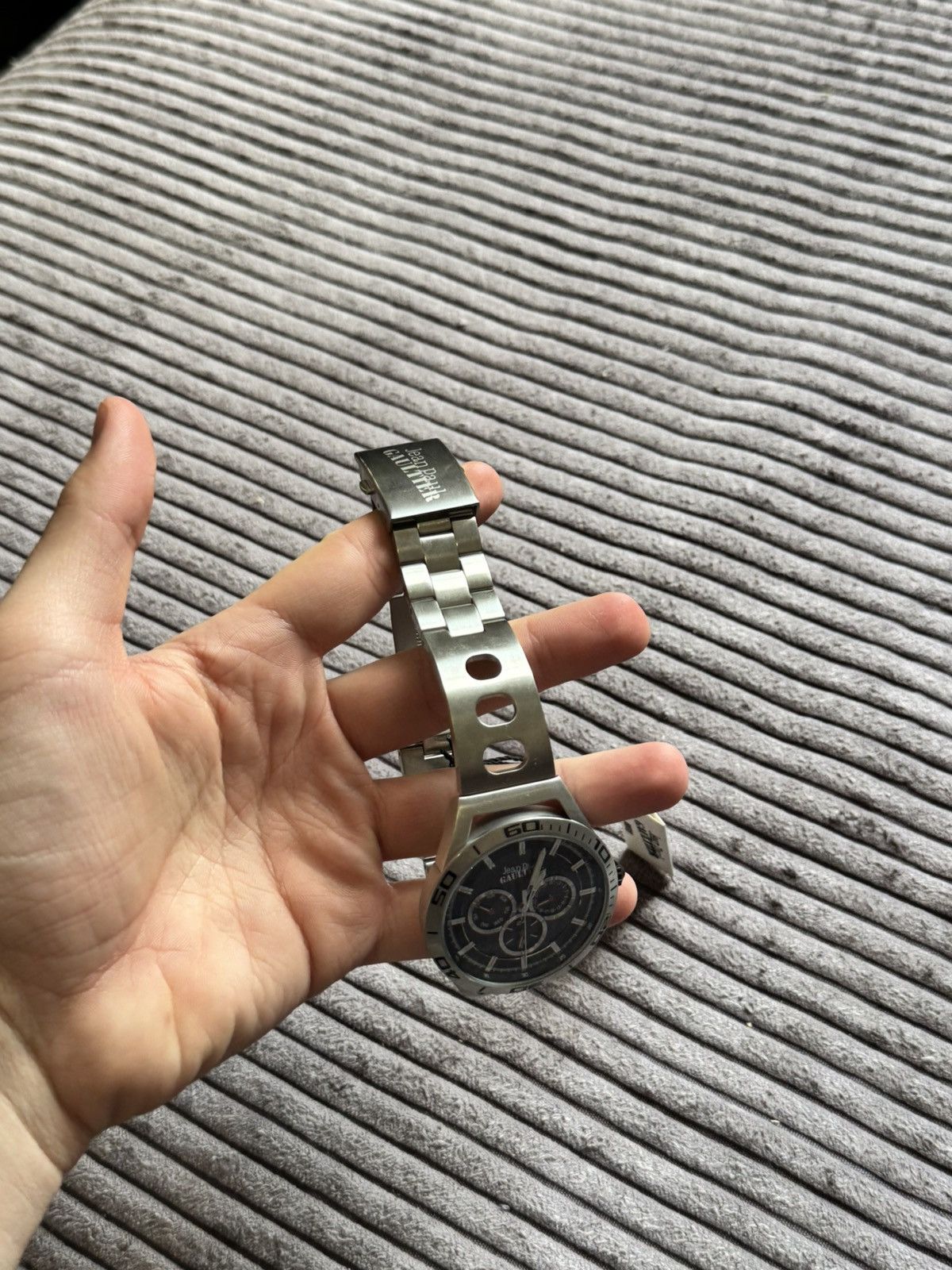 Jean Paul Gaultier Jean Paul Gaultier Archive Black Silver Man Watch Grail JPG Size ONE SIZE - 6 Thumbnail