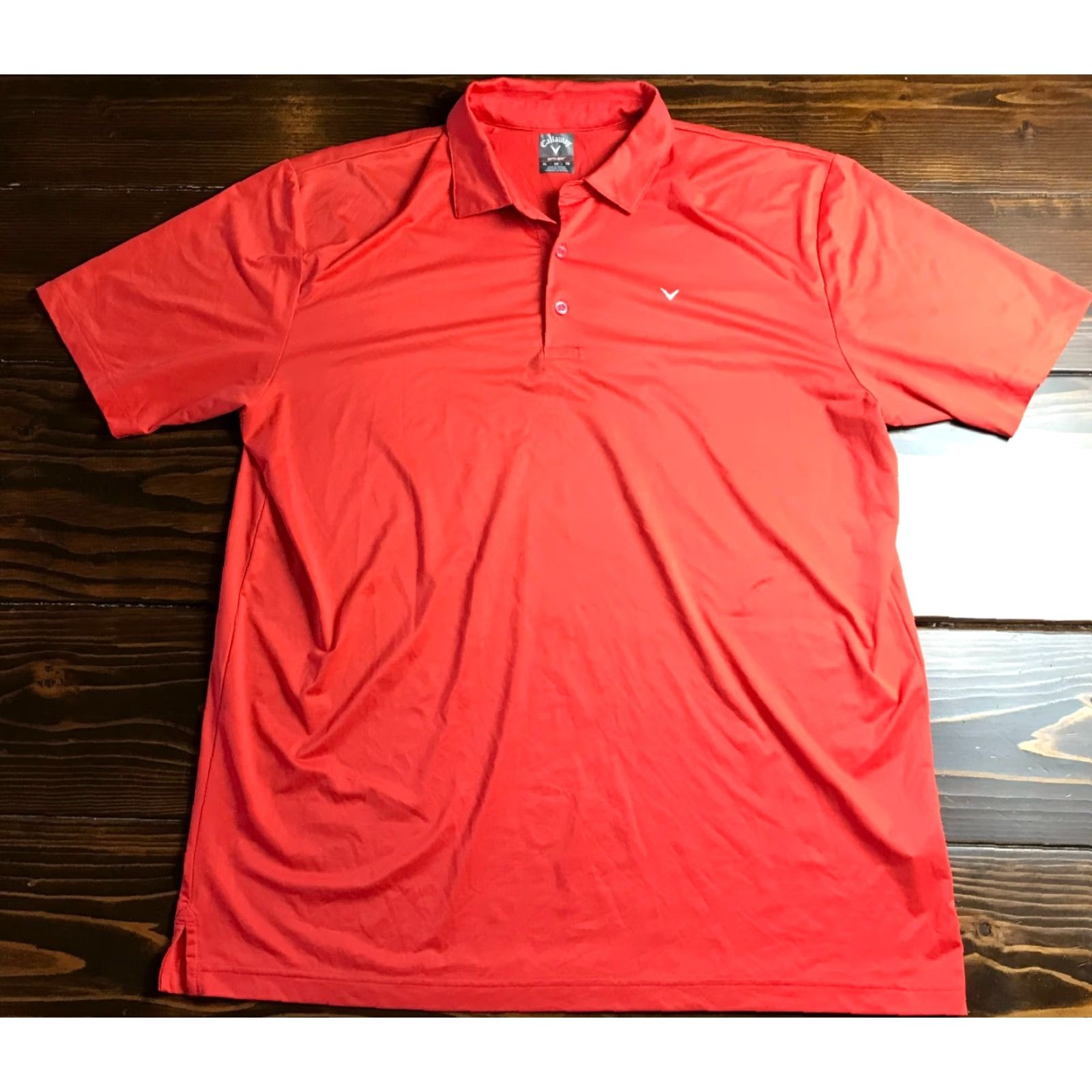 Callaway Callaway Polo, Men's XL, Orange, Opti-Dri Golf, Short Sleeve Shirt Size US XL / EU 56 / 4 - 2 Thumbnail