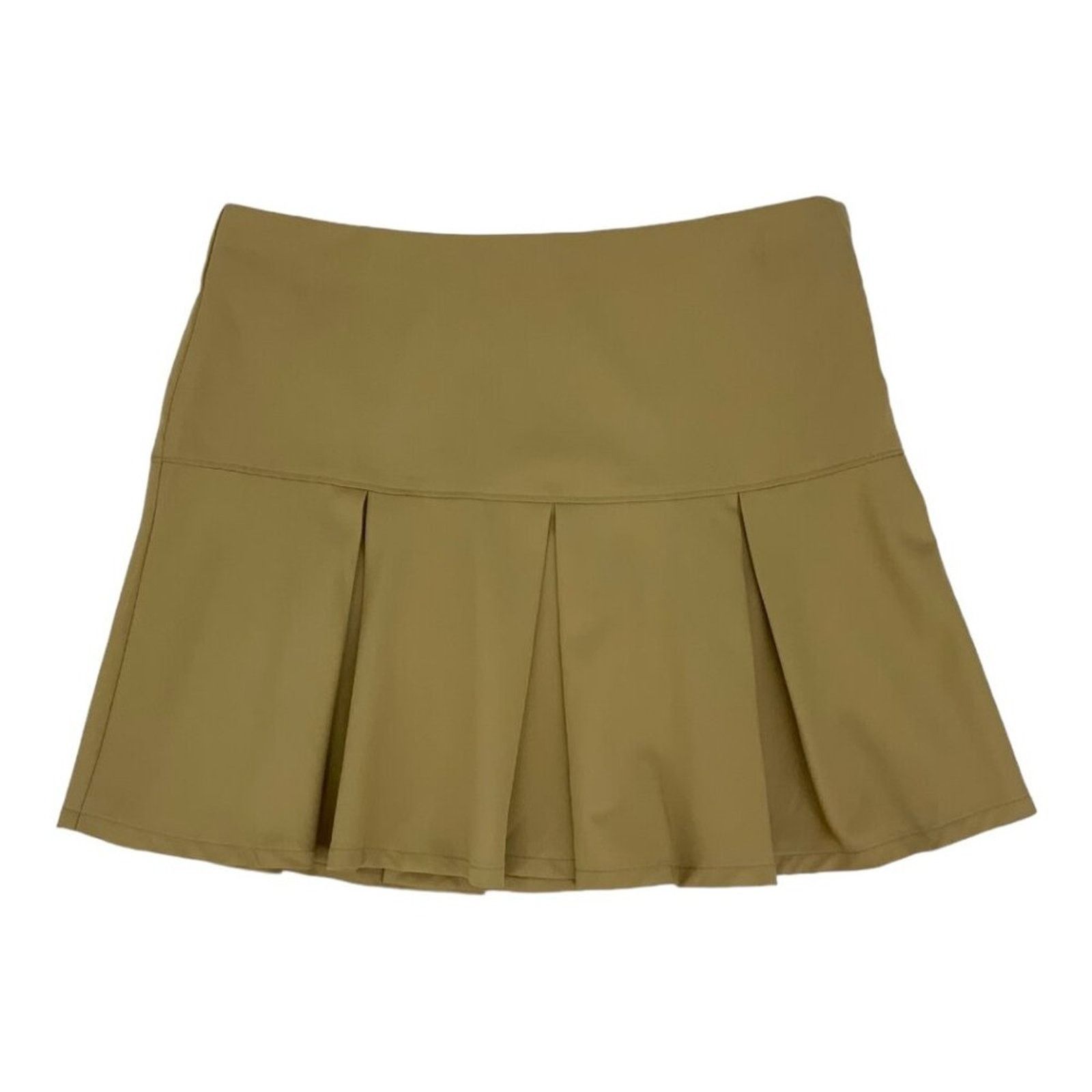 Other 19 Cooper Pleated Mini Skirt Khaki Size Large NWT $35 MSRP Size 30" / US 8 / IT 44 - 2 Thumbnail