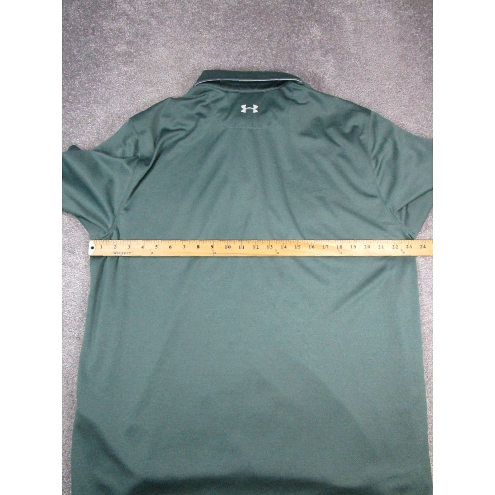 Under Armour Under Armour HeatGear Polo Shirt 2XL Green Fishing Fish Mens Size US XXL / EU 58 / 5 - 6 Thumbnail