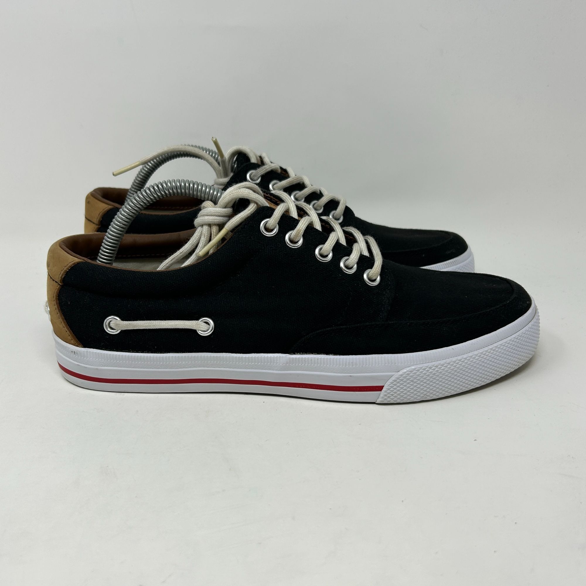 Polo Ralph Lauren Polo Ralph Lauren Vance Side Lace Black Canvas/Leather Size US 9 / EU 42 - 3 Thumbnail