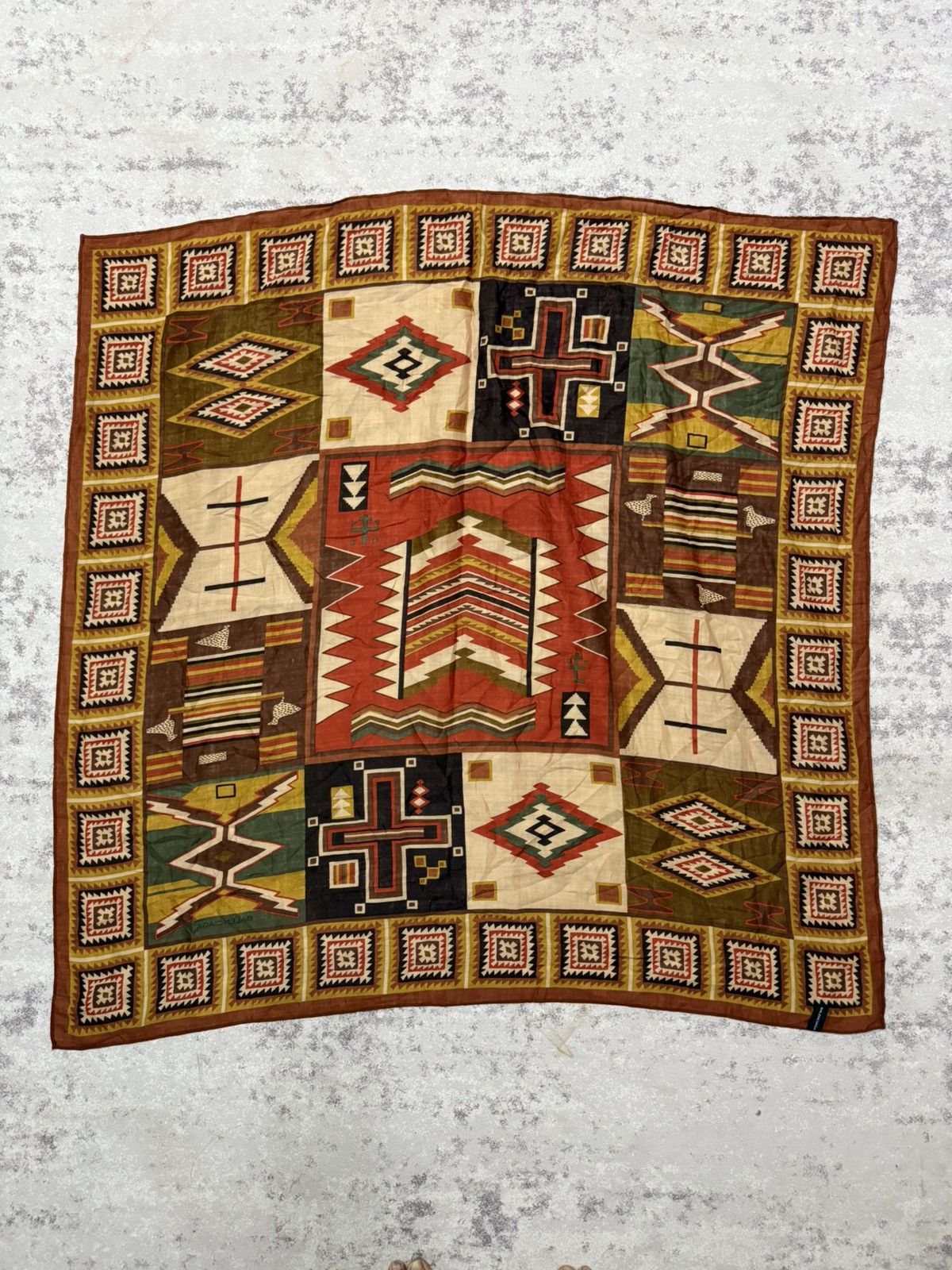 Balenciaga Vintage 90s Balenciaga American Indian Germantown Rug Wool Size ONE SIZE - 9 Thumbnail