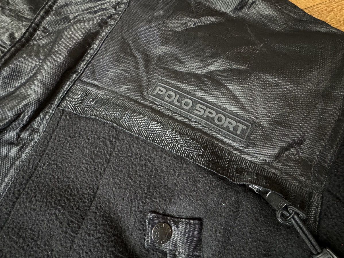 Ralph Lauren × Ralph Lauren Sport Vintage 90’s Y2K Polo Sport Black Fleece Nylon Jacket L Size US L / EU 52-54 / 3 - 4 Thumbnail