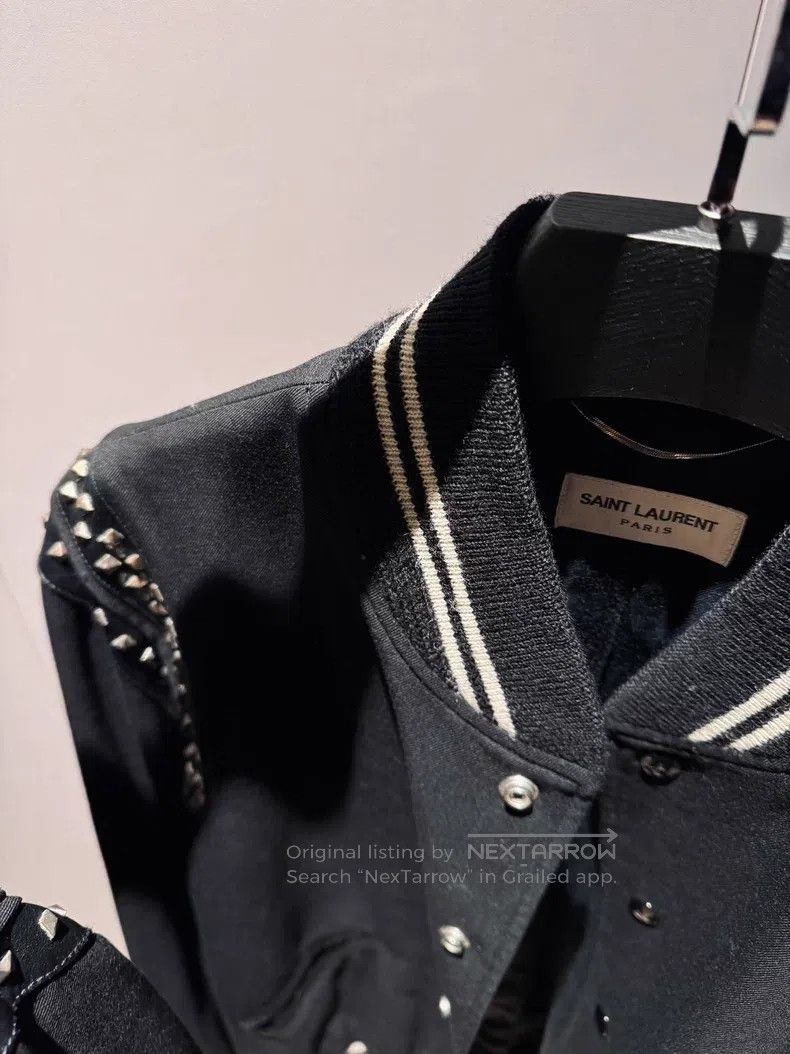 Saint Laurent Paris Saint Laurent Paris Studded Baseball Jacket Size US M / EU 48-50 / 2 - 3 Thumbnail