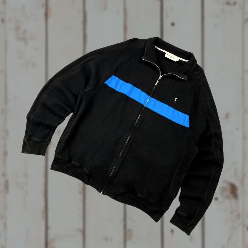 Yves Saint Laurent VINTAGE Saint Laurent Sweatshirt Men Size 2XL Black Size US XXL / EU 58 / 5 - 1 Thumbnail