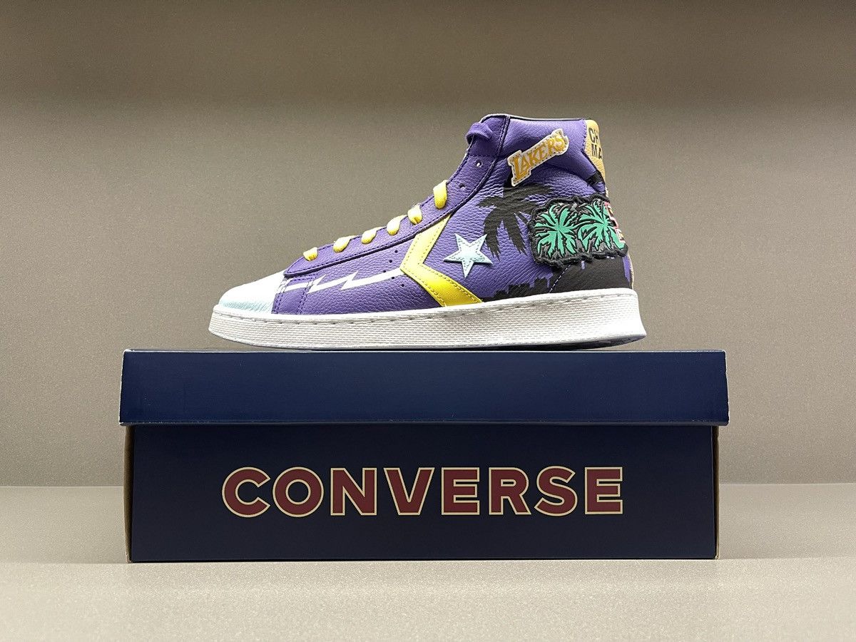 Converse Converse X Chinatown Market Pro Leather Hi Lakers Size US 9.5 / EU 42-43 - 2 Thumbnail
