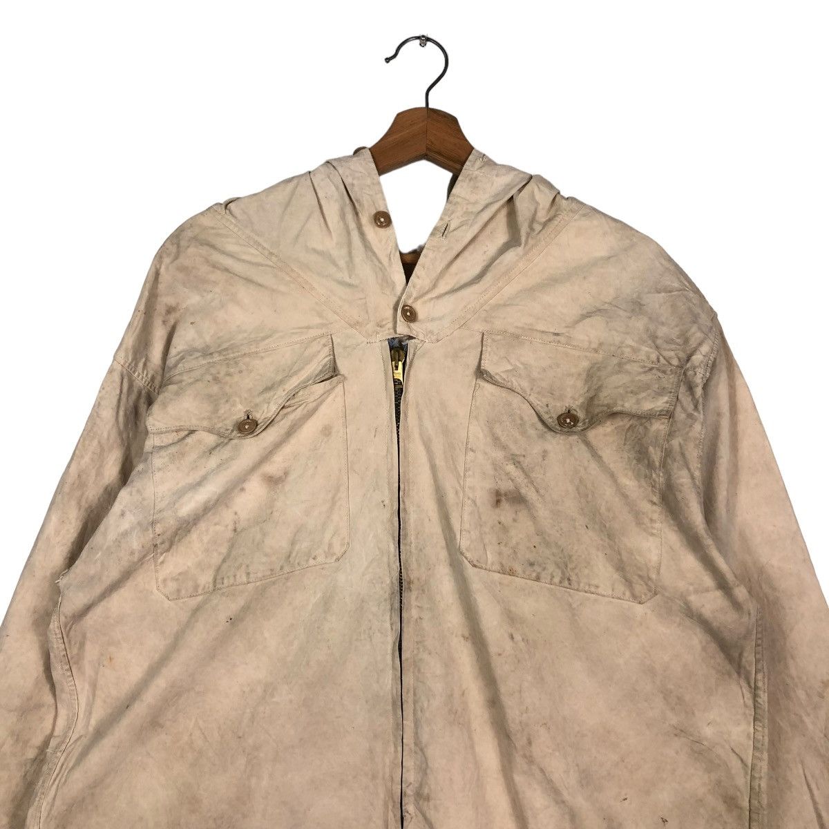 Vintage 🔥TRUE VINTAGE 40’s MILITARY PARKA JACKET ARMY COLLECTIONS Size US M / EU 48-50 / 2 - 3 Thumbnail