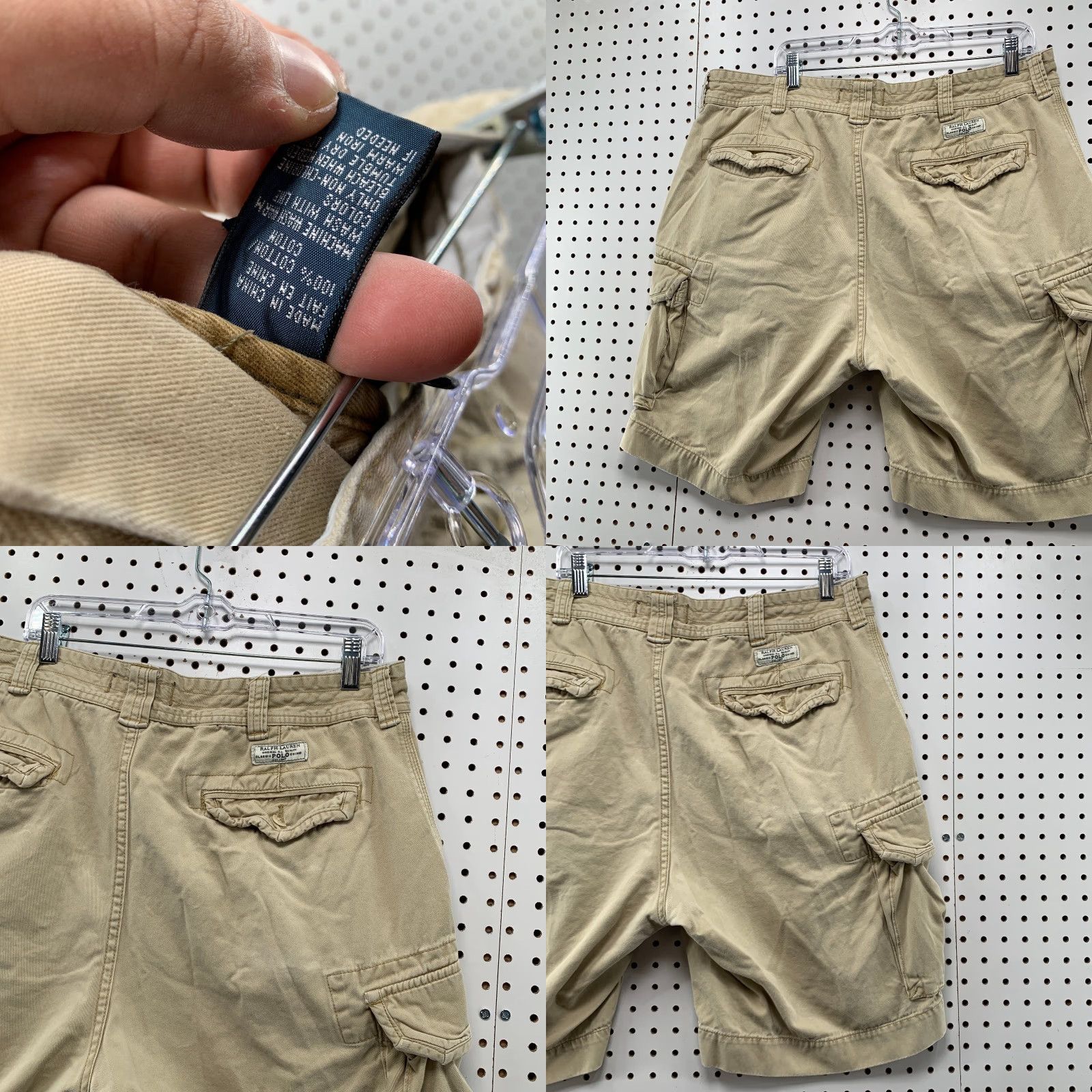 Polo Ralph Lauren VINTAGE Polo Ralph Lauren Military Cargo Shorts Mens XS? Size US L / EU 52-54 / 3 - 8 Thumbnail