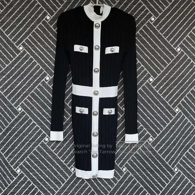 Balmain Balmain Women's Black Spring Autumn Dress . Size S / US 4 / IT 40 - 1 Thumbnail