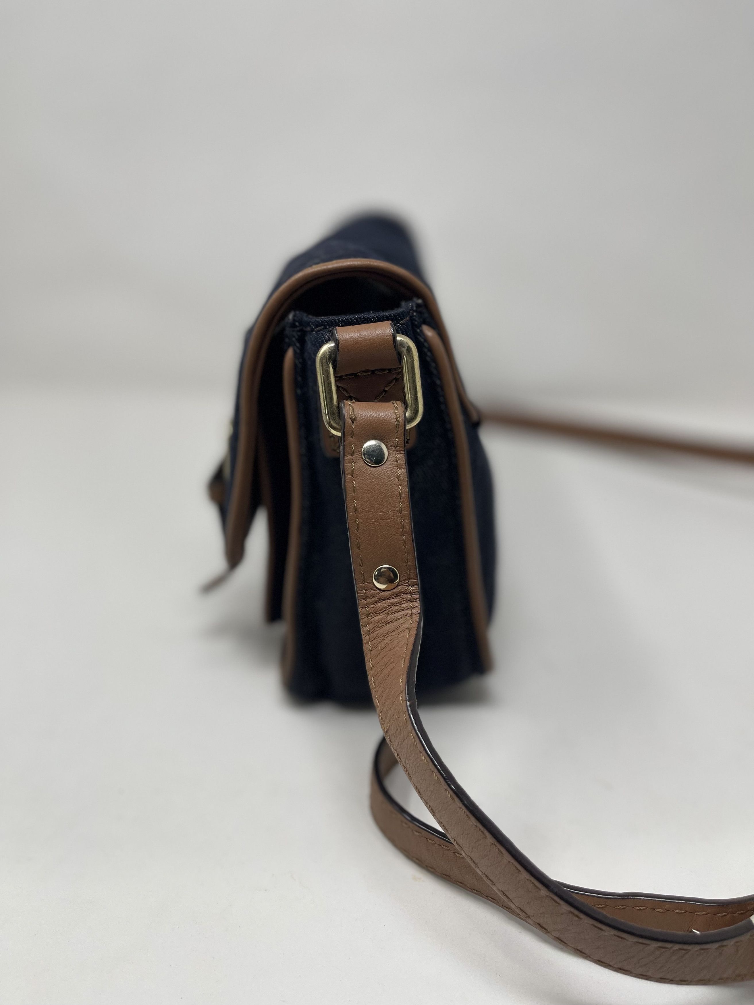 Japanese Brand Kate Spade New York Denim Leather - Trim Cross body Bag Size ONE SIZE - 3 Thumbnail