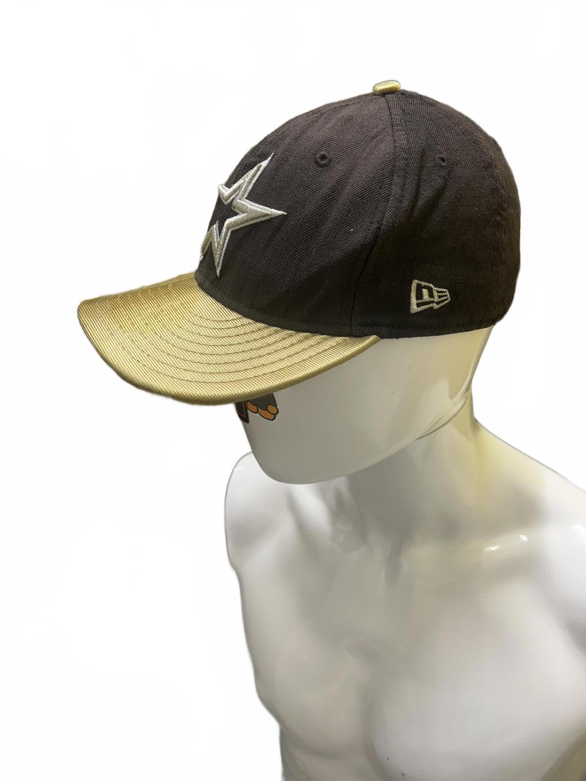New Era Stylish Black and Gold Cap - Star Logo Size ONE SIZE - 2 Thumbnail