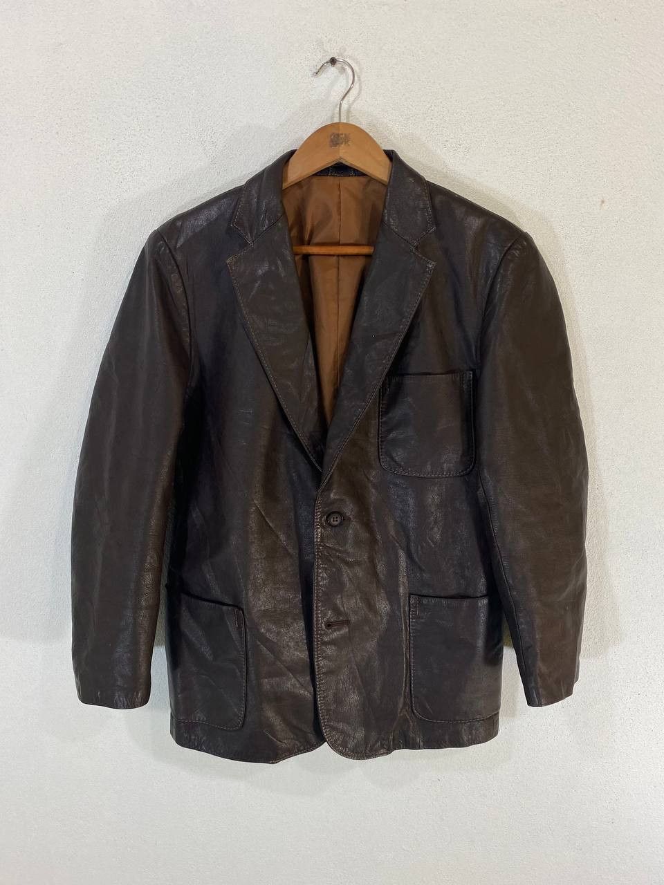 Japanese Brand vintage japanese brands pure leather jacket very nice design Size US M / EU 48-50 / 2 - 1 Thumbnail