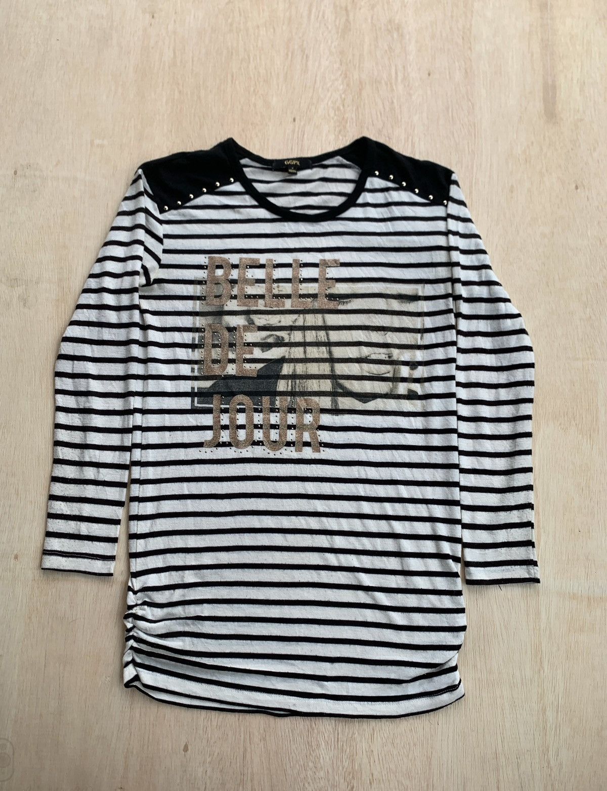Japanese Brand Y2k GGPX Belle de jour Stripe Ifsixwasnine style Longslevee Size M / US 6-8 / IT 42-44 - 1 Thumbnail