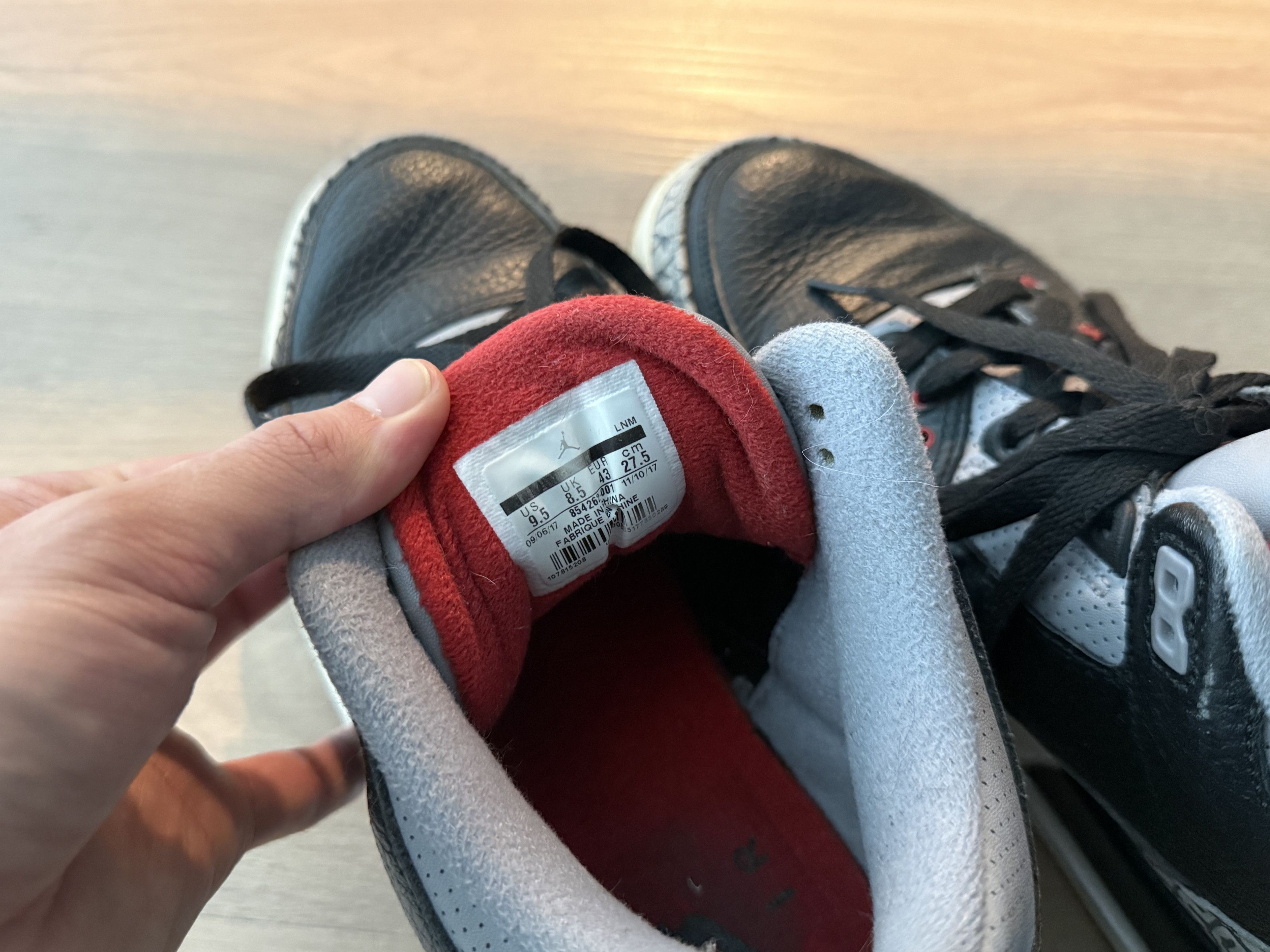 Air Jordan 3 Retro Black Cement 2018
