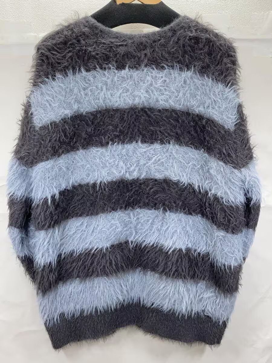 Number (N)ine Fluffy Striped Knit Cardigan Size US M / EU 48-50 / 2 - 2 Thumbnail