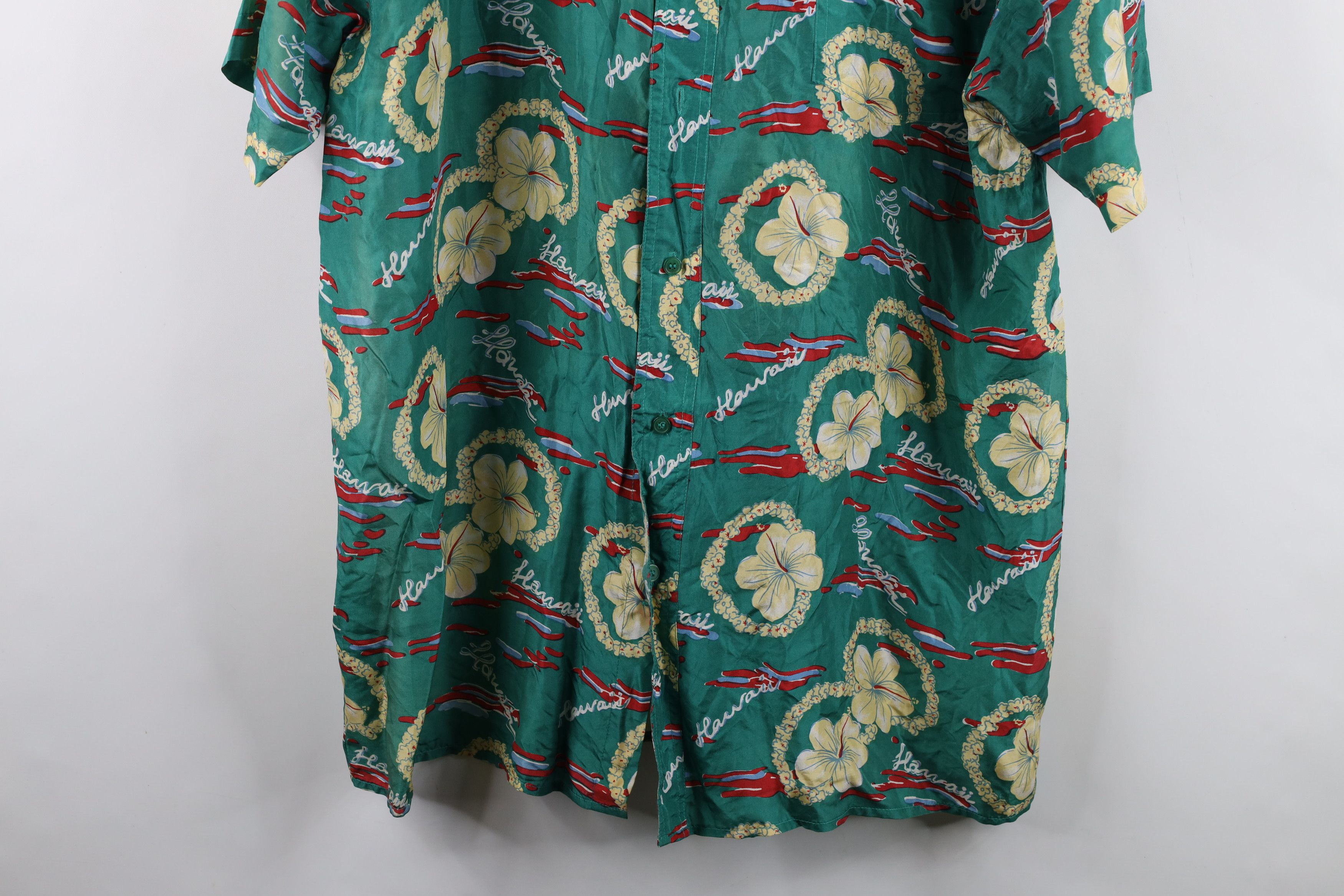 Vintage Vintage 90s Streetwear Hawaiian Luau Collared Button Shirt Size US XL / EU 56 / 4 - 3 Thumbnail