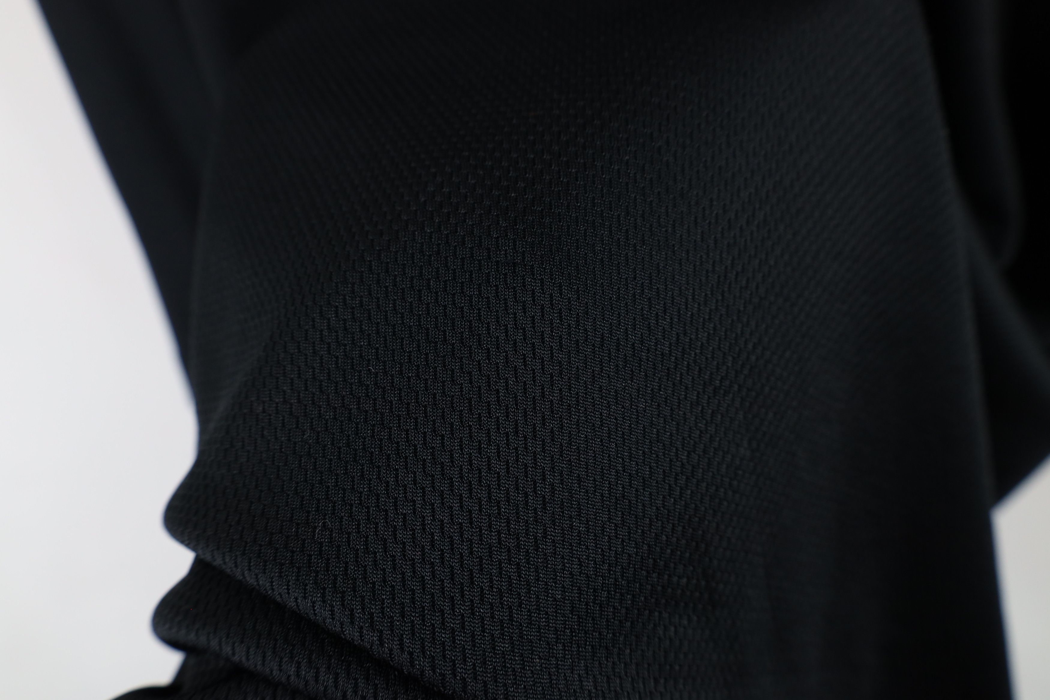 Nike × Vintage Vintage Nike Mini Swoosh Knit Short Sleeve T-Shirt Black Size US XL / EU 56 / 4 - 7 Thumbnail