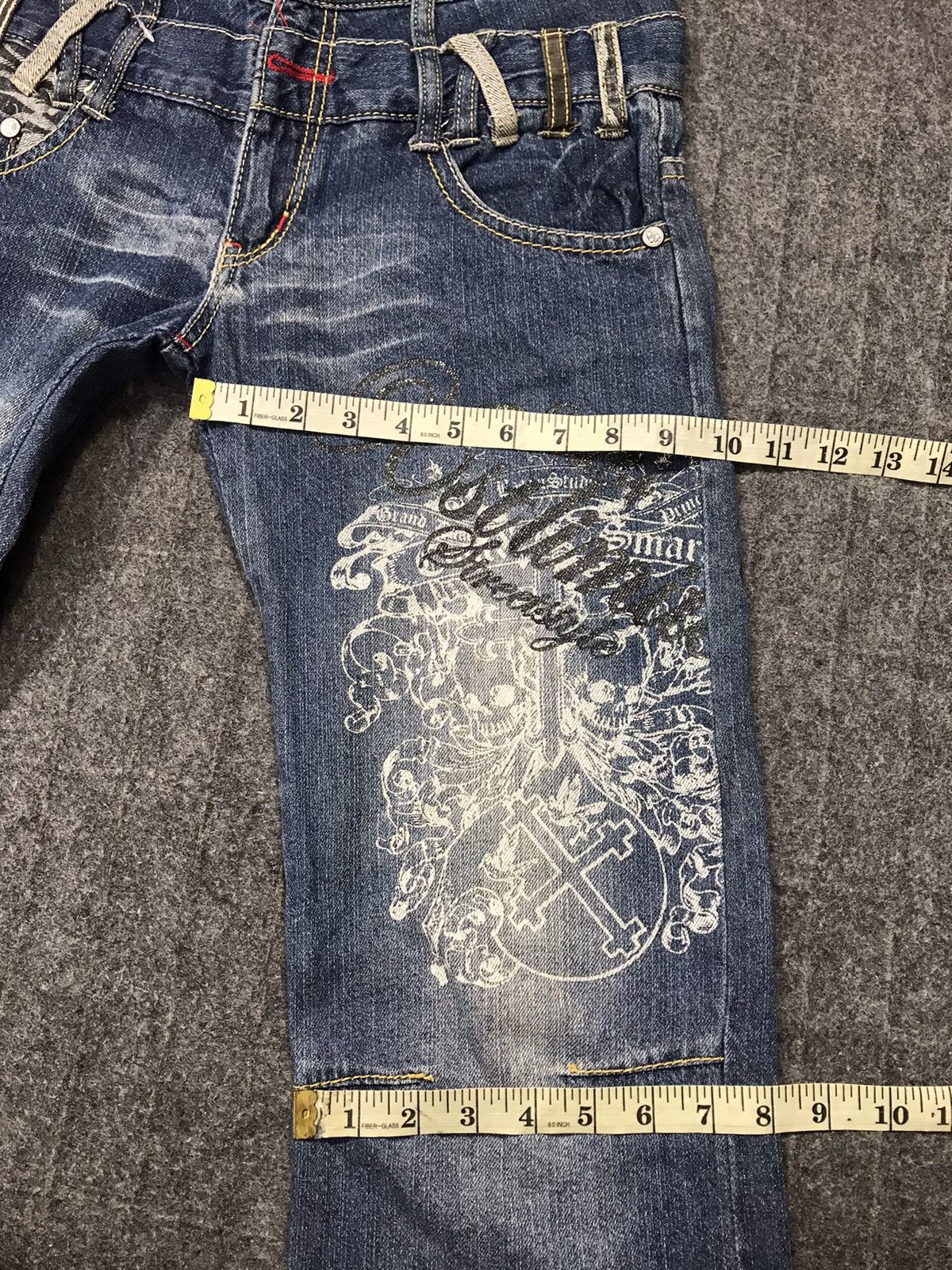 Japanese Brand Hype Japanese Brand Bat-su Studio Double Waist Denim Jeans Size US 30 / EU 46 - 14 Thumbnail