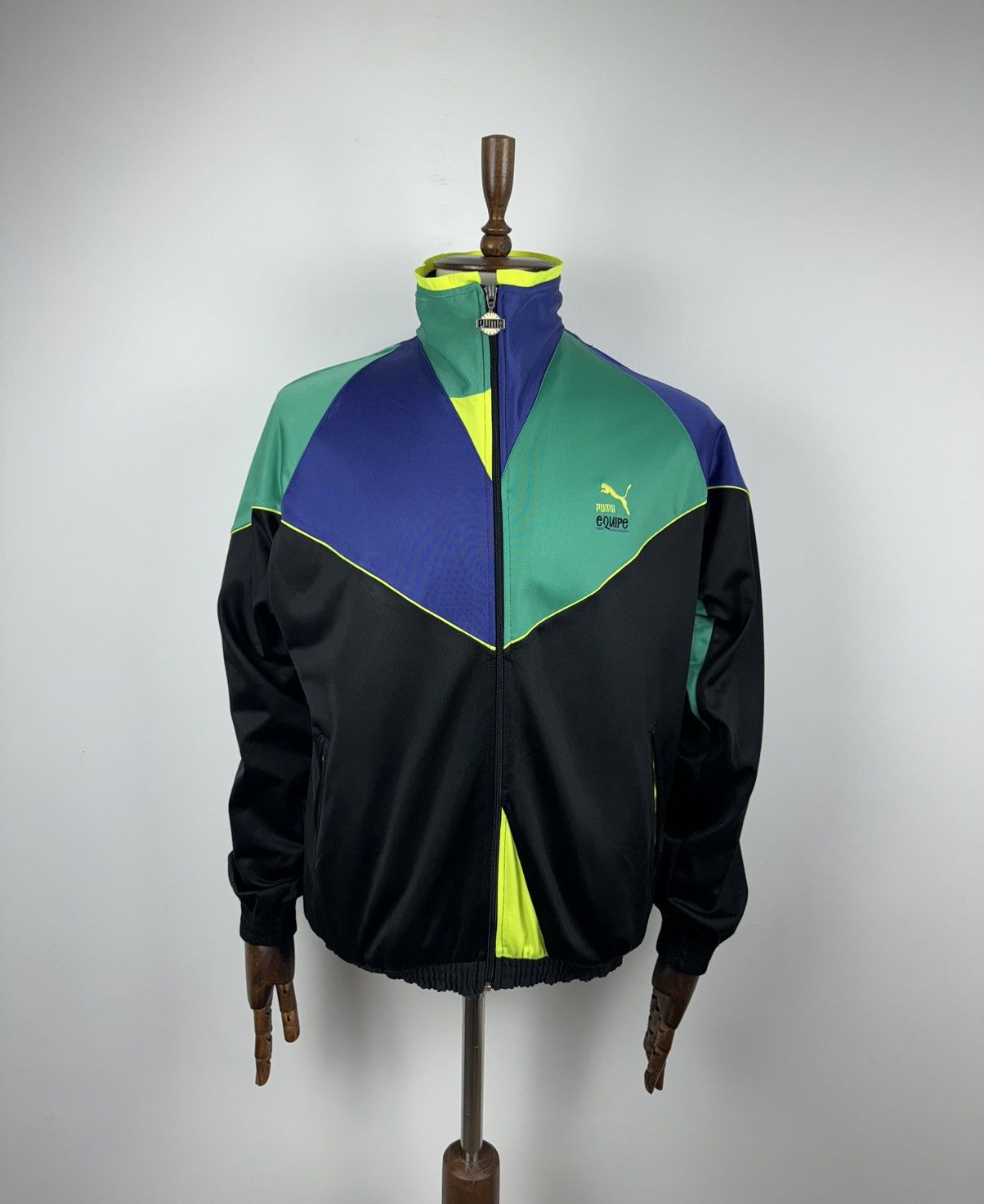 Vintage Men’s Vintage 90’ Puma Equipe Retro Track Jacket size 40/M Size US M / EU 48-50 / 2 - 1 Thumbnail
