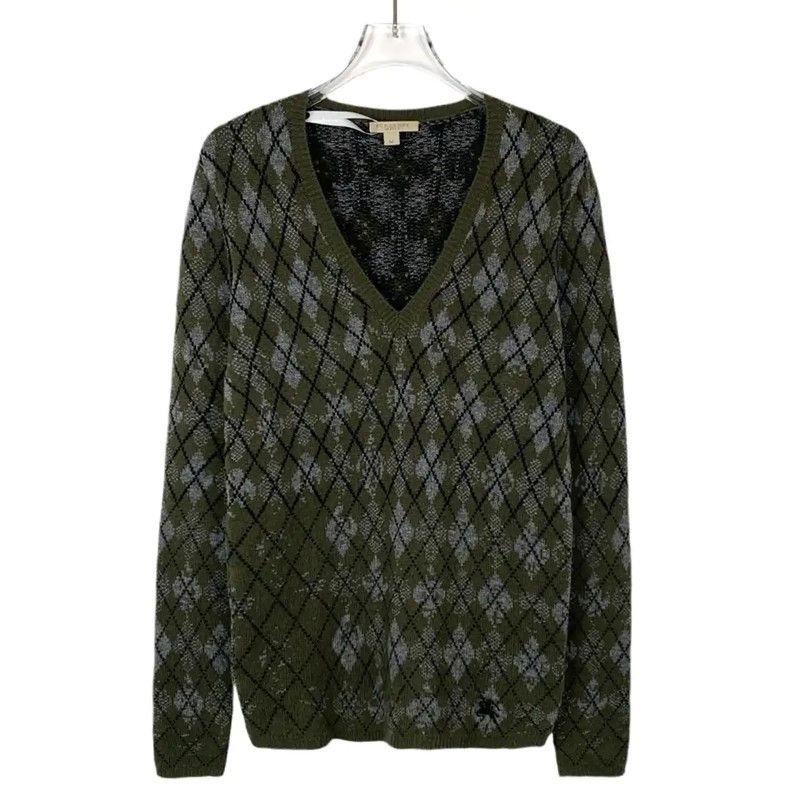 Burberry Burberry Green Wool Knit Sweater Size M / US 6-8 / IT 42-44 - 1 Thumbnail