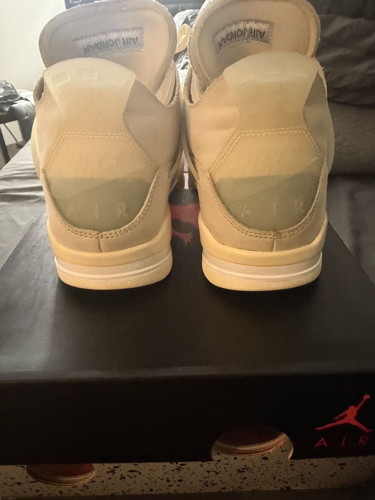 Jordan Brand × Off-White Jordan 4 Retro ‘Off-White Sail’ Size 9.5W 8M Size US 8 / EU 41 - 5 Thumbnail
