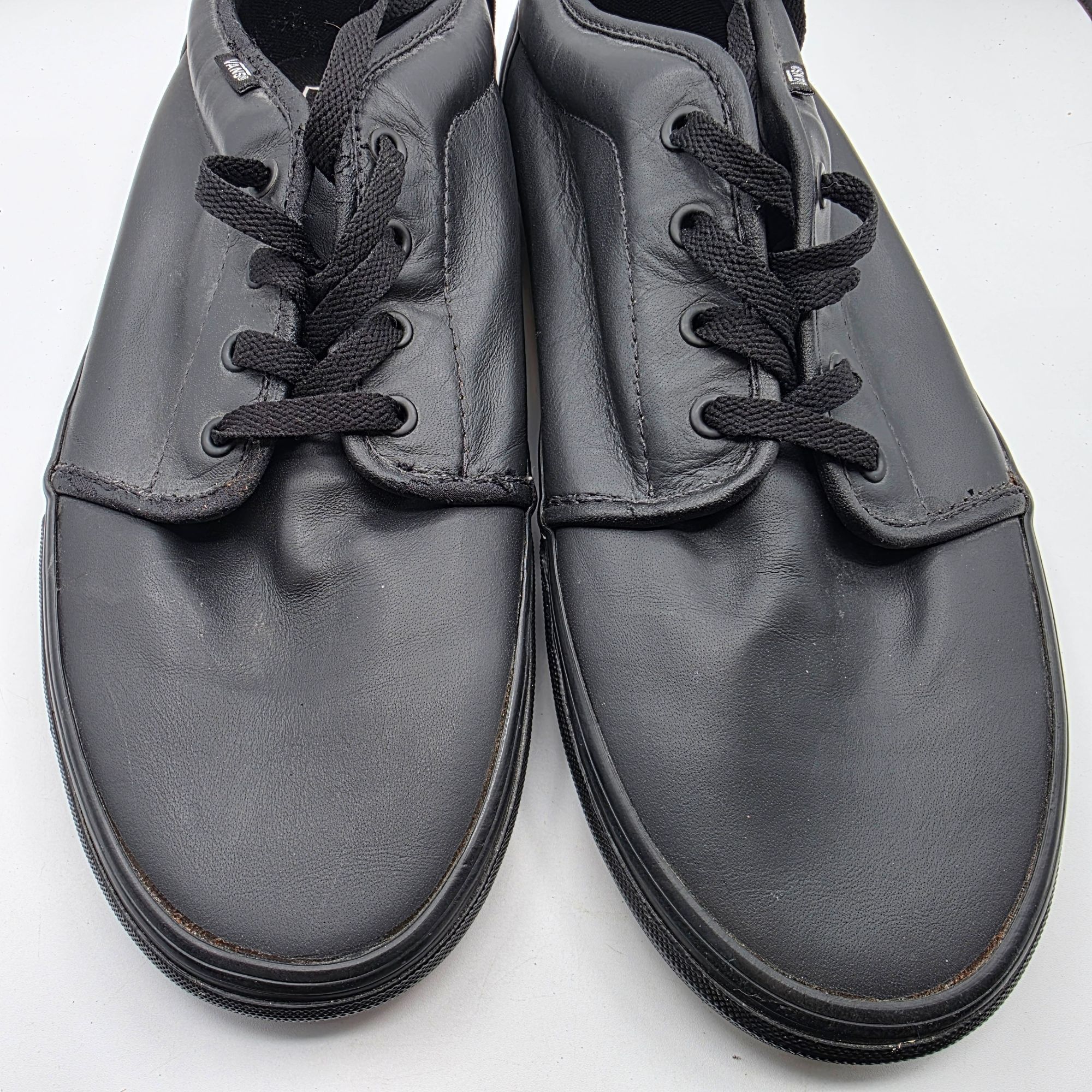 Vans Vans 106 Vulcanized Mens Size 13 Black Triple Black Leather Size US 13 / EU 46 - 10 Thumbnail