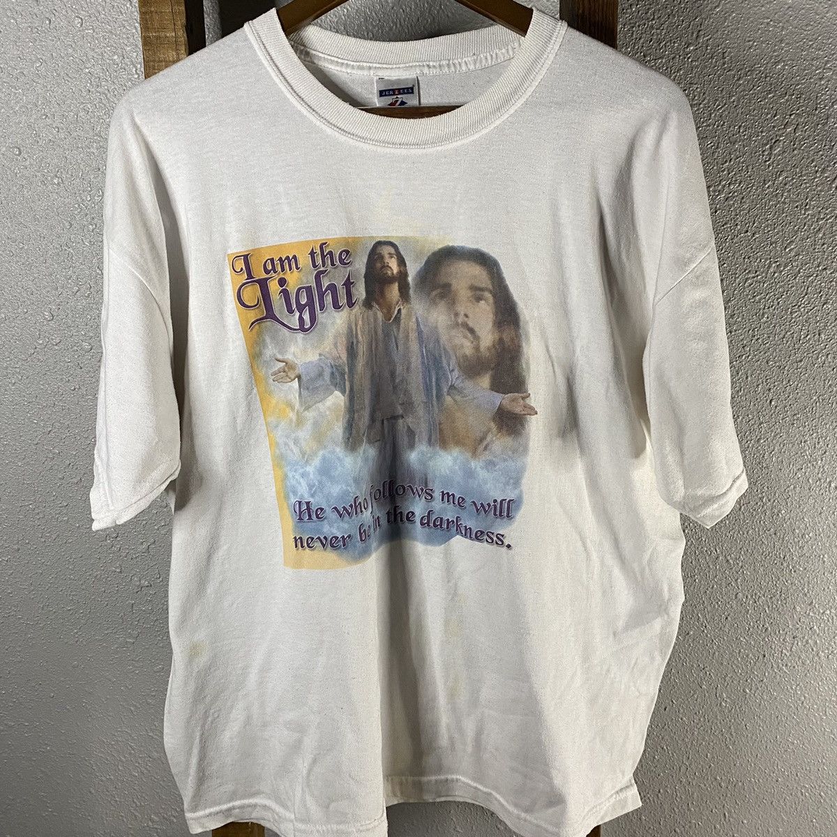 Vintage Vintage Jesus Clip Art Bible Verse tee Size US L / EU 52-54 / 3 - 1 Thumbnail