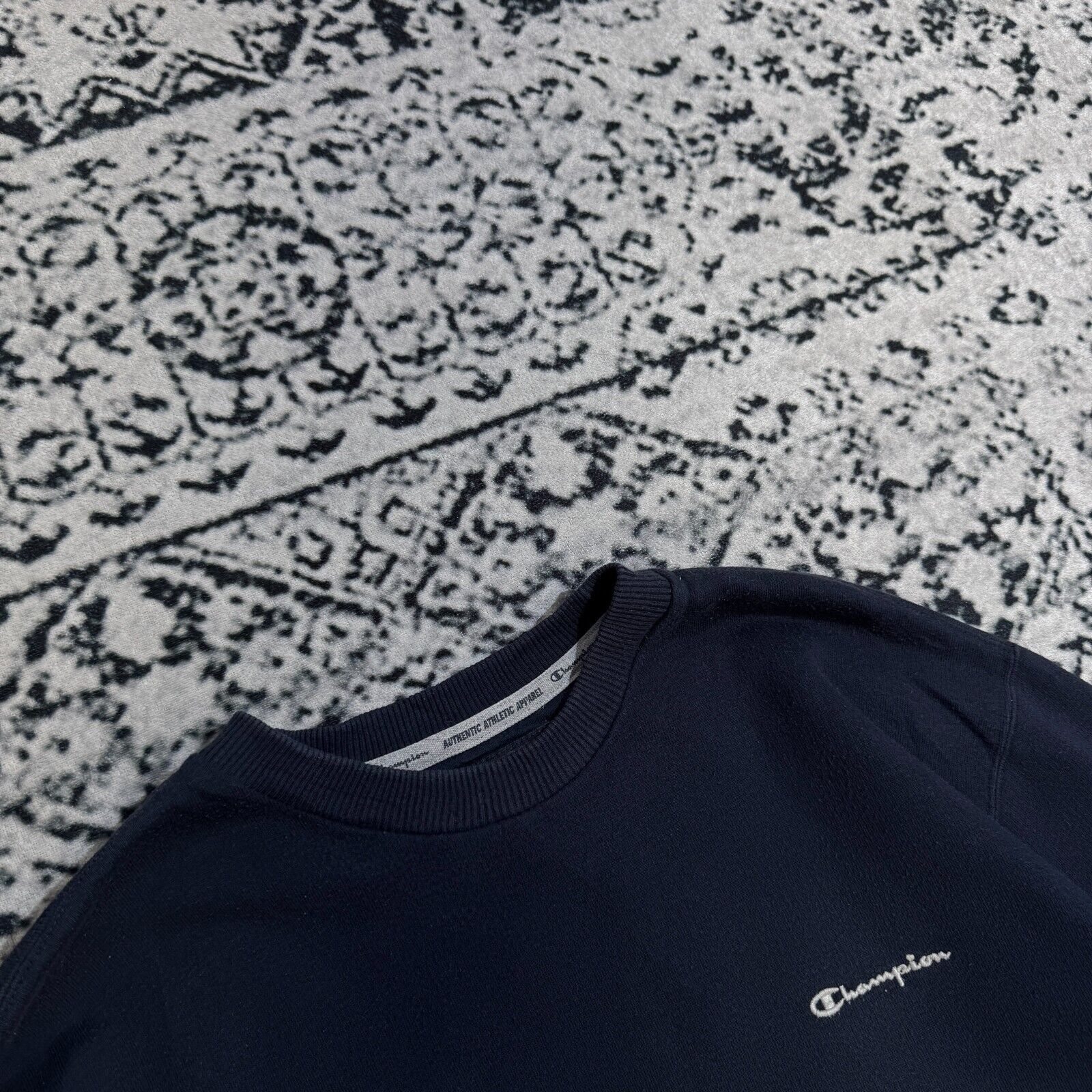 Champion × Vintage Vintage Champion Unisex Navy Blue Cotton Crewneck Size XL Size US XL / EU 56 / 4 - 5 Thumbnail