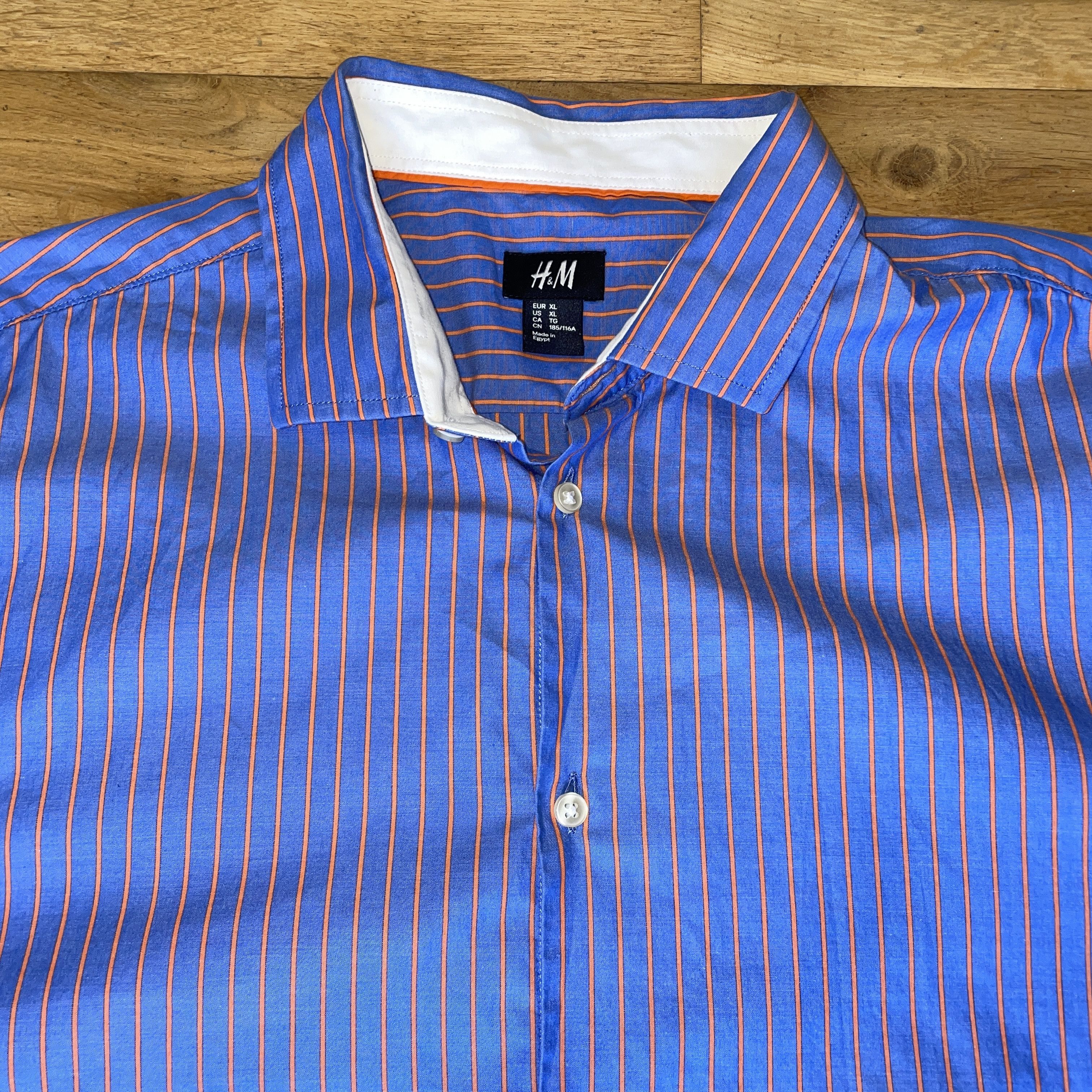 H&M H&m Men's Fashionable Elegant Striped Shirt Size Xl Size US XL / EU 56 / 4 - 3 Thumbnail
